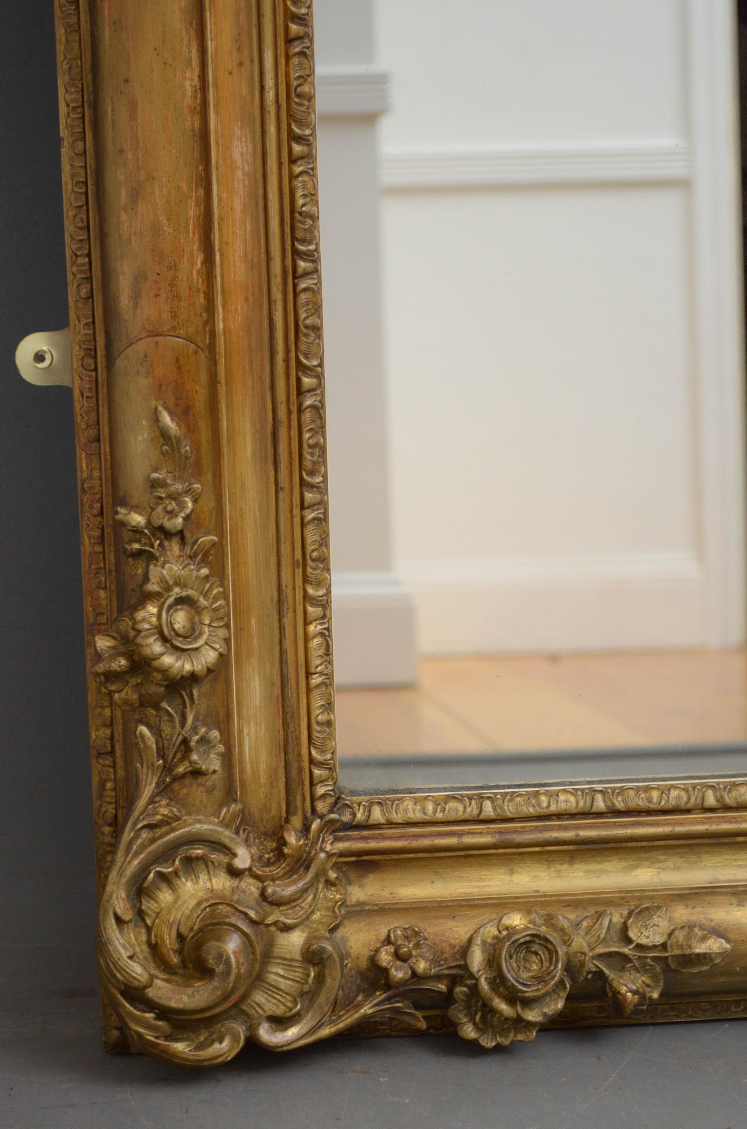Louis Philippe 19th Century French Wall Mirror