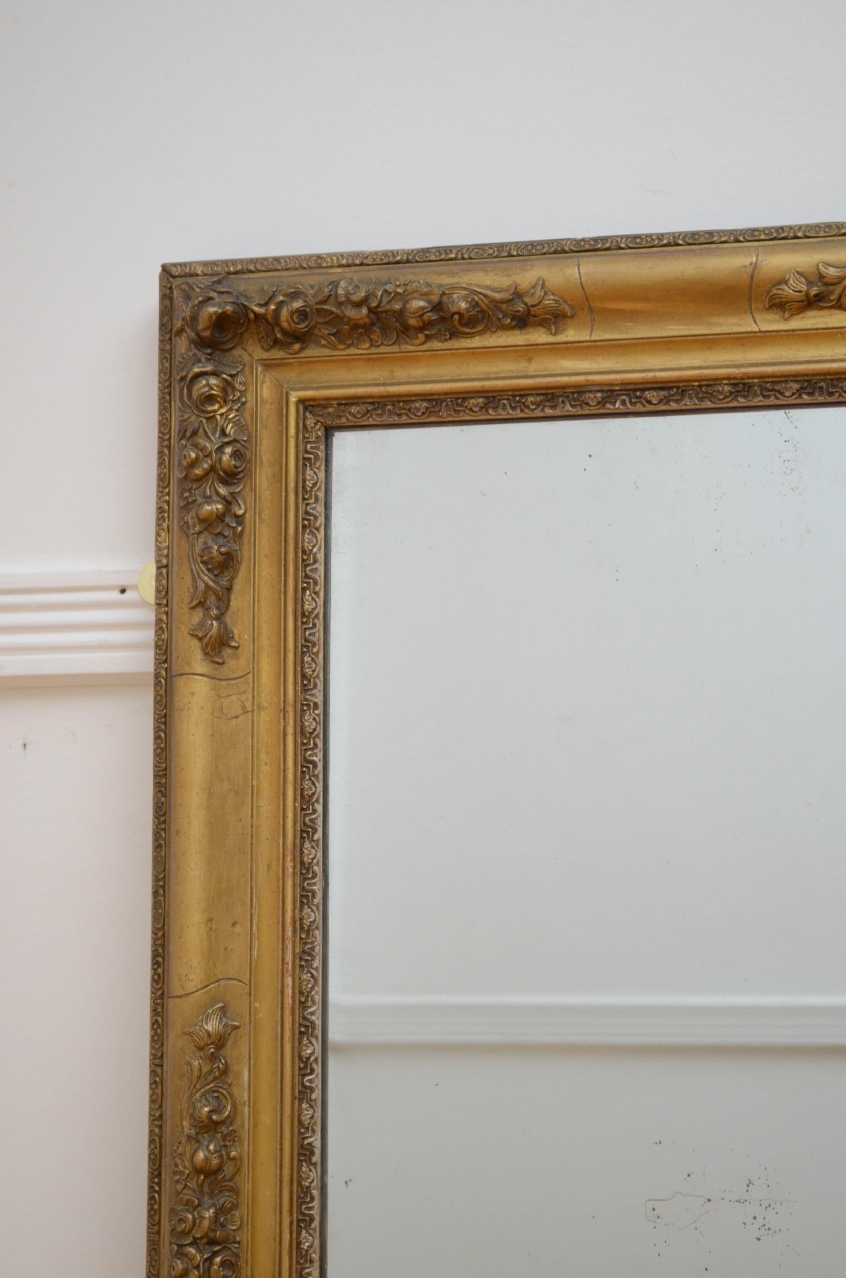 19th Century French Wall Mirror For Sale 1