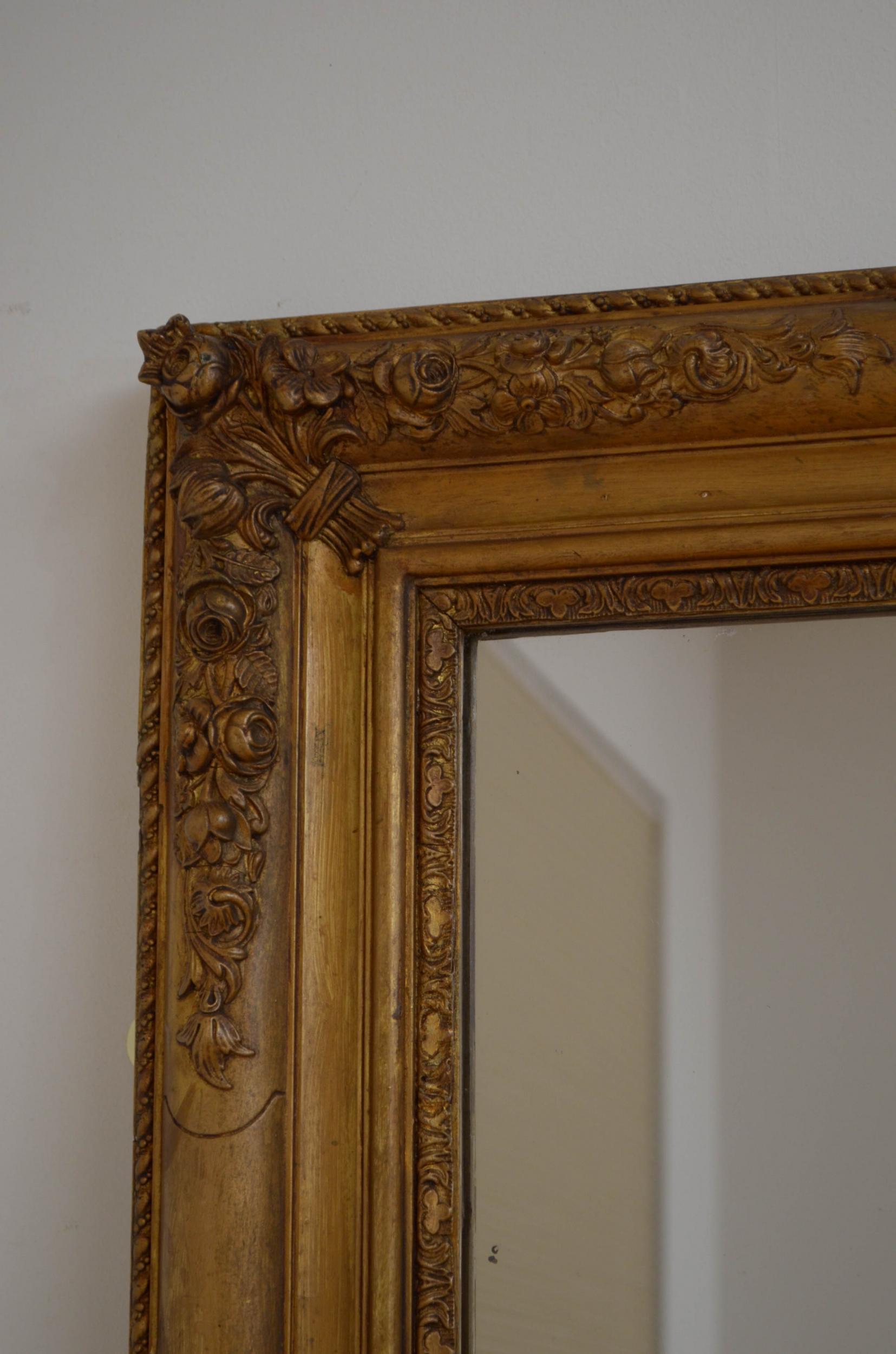 19th Century French Wall Mirror For Sale 2