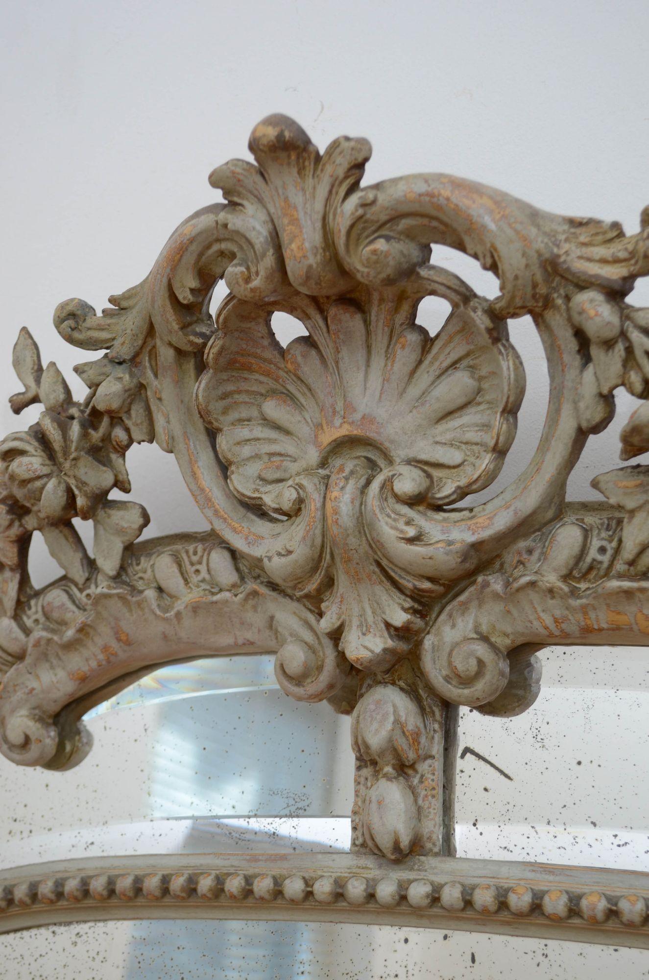 19th Century French Wall Mirror H176cm For Sale 7