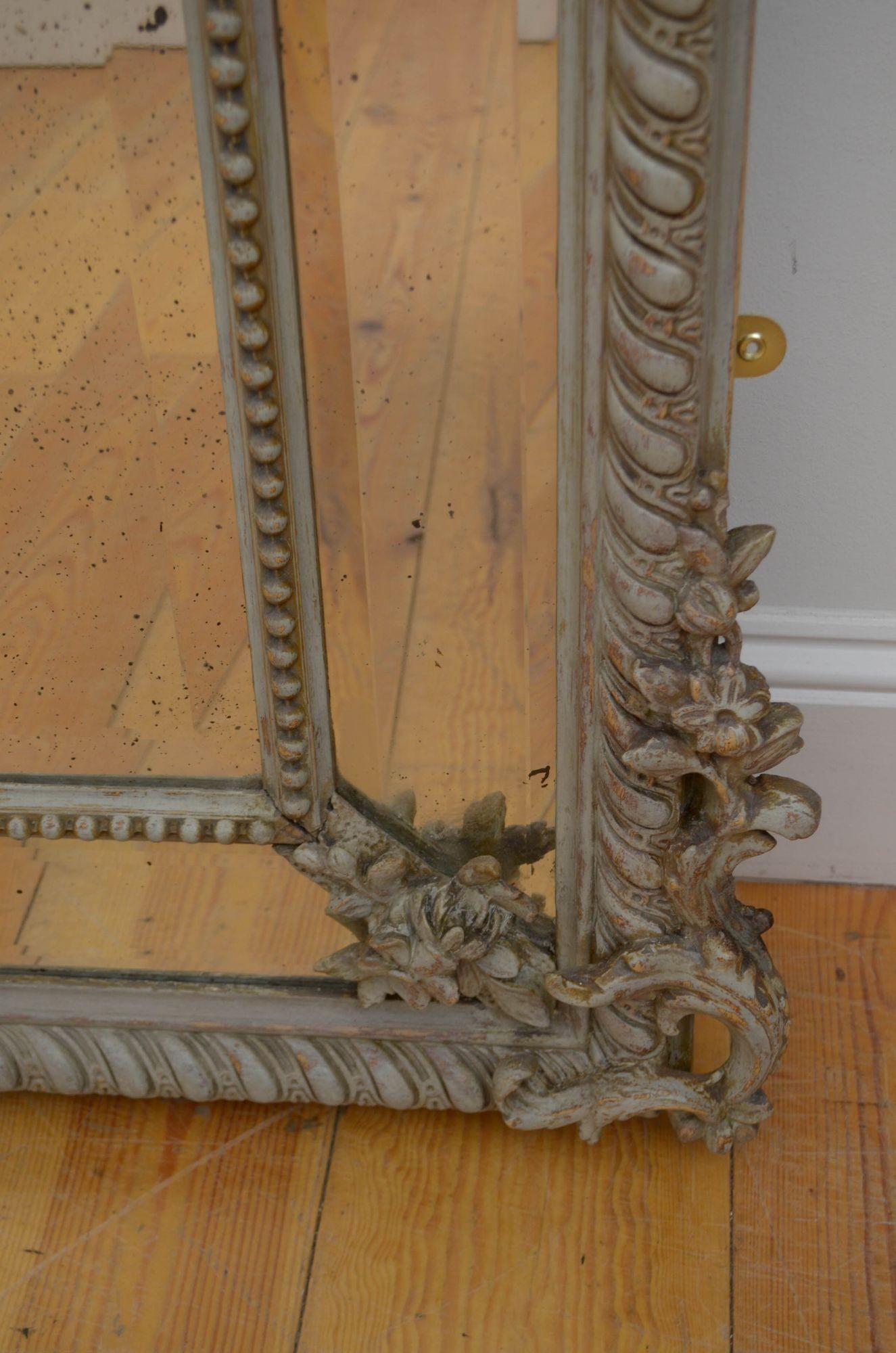 19th Century French Wall Mirror H176cm For Sale 9