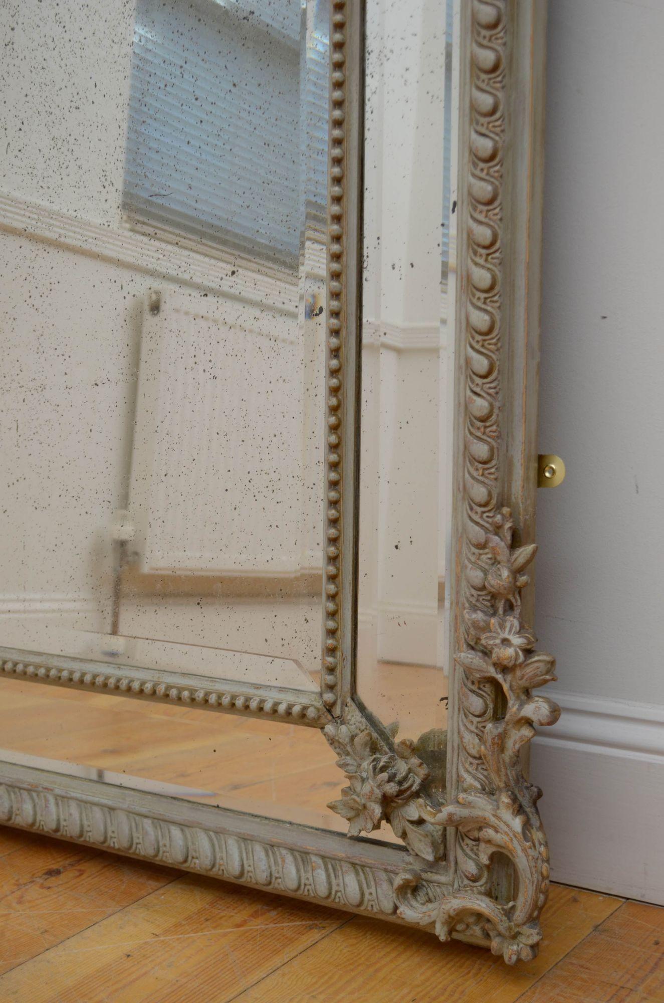 19th Century French Wall Mirror H176cm For Sale 10
