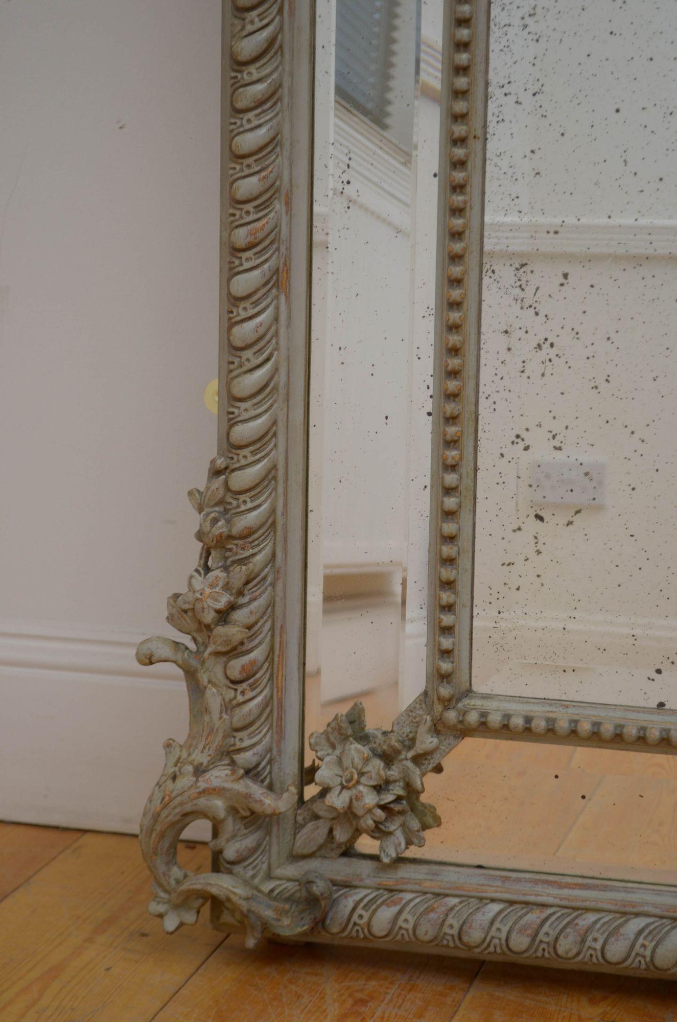 19th Century French Wall Mirror H176cm For Sale 1
