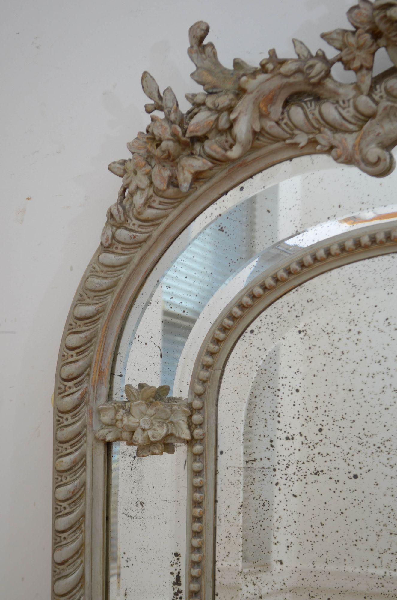 19th Century French Wall Mirror H176cm For Sale 3