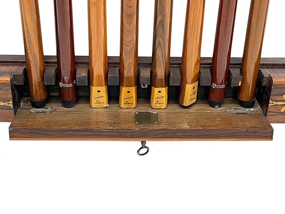 19th Century French Wall Mounted Cue Rack, circa 1860 For Sale 1
