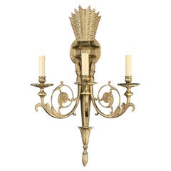 19th Century, French Wall Sconce - Gilt Bronze, 3 Lights, Neoclassical Design