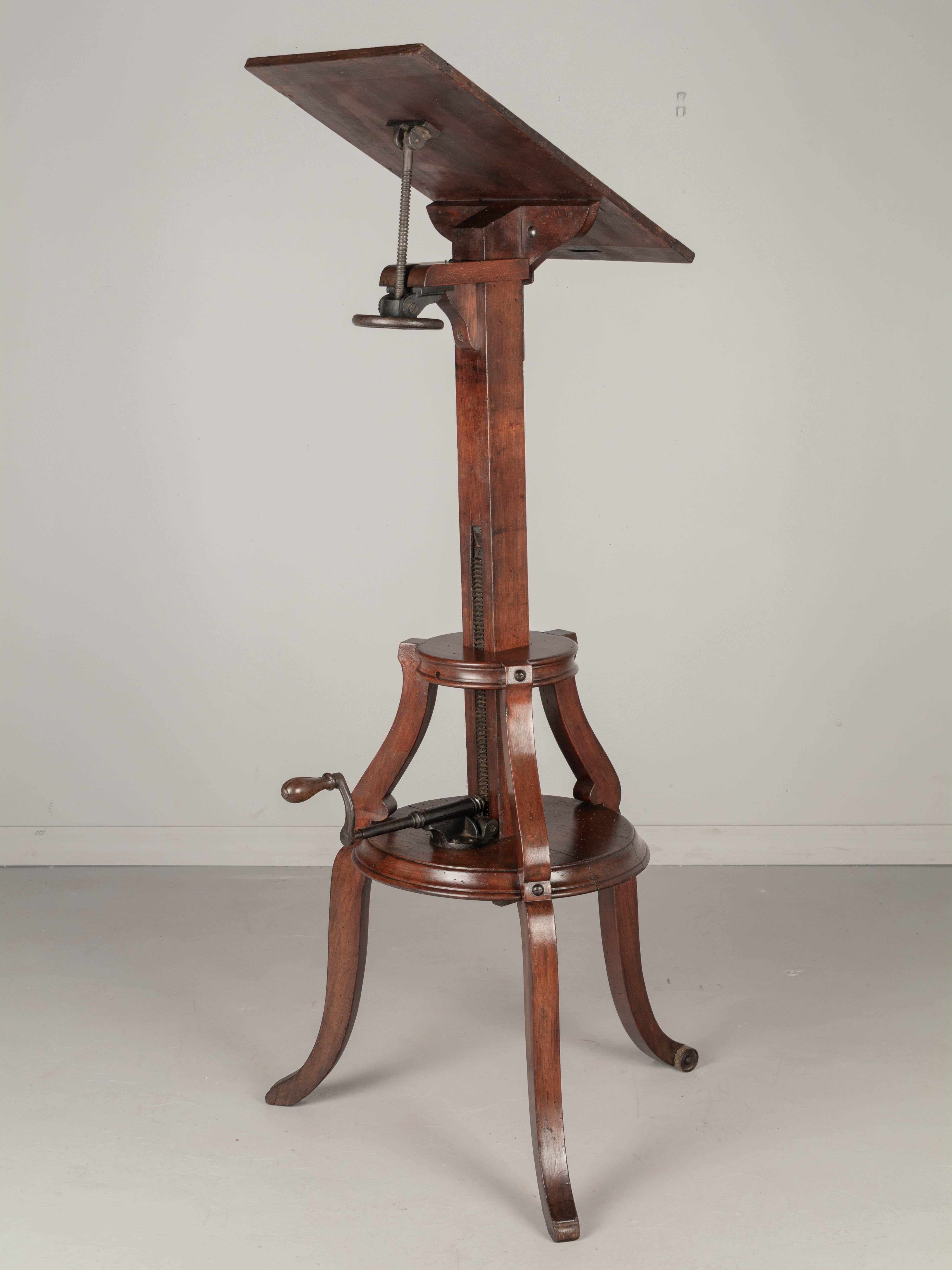 19th Century French Adjustable Sculptor's Stand For Sale 1