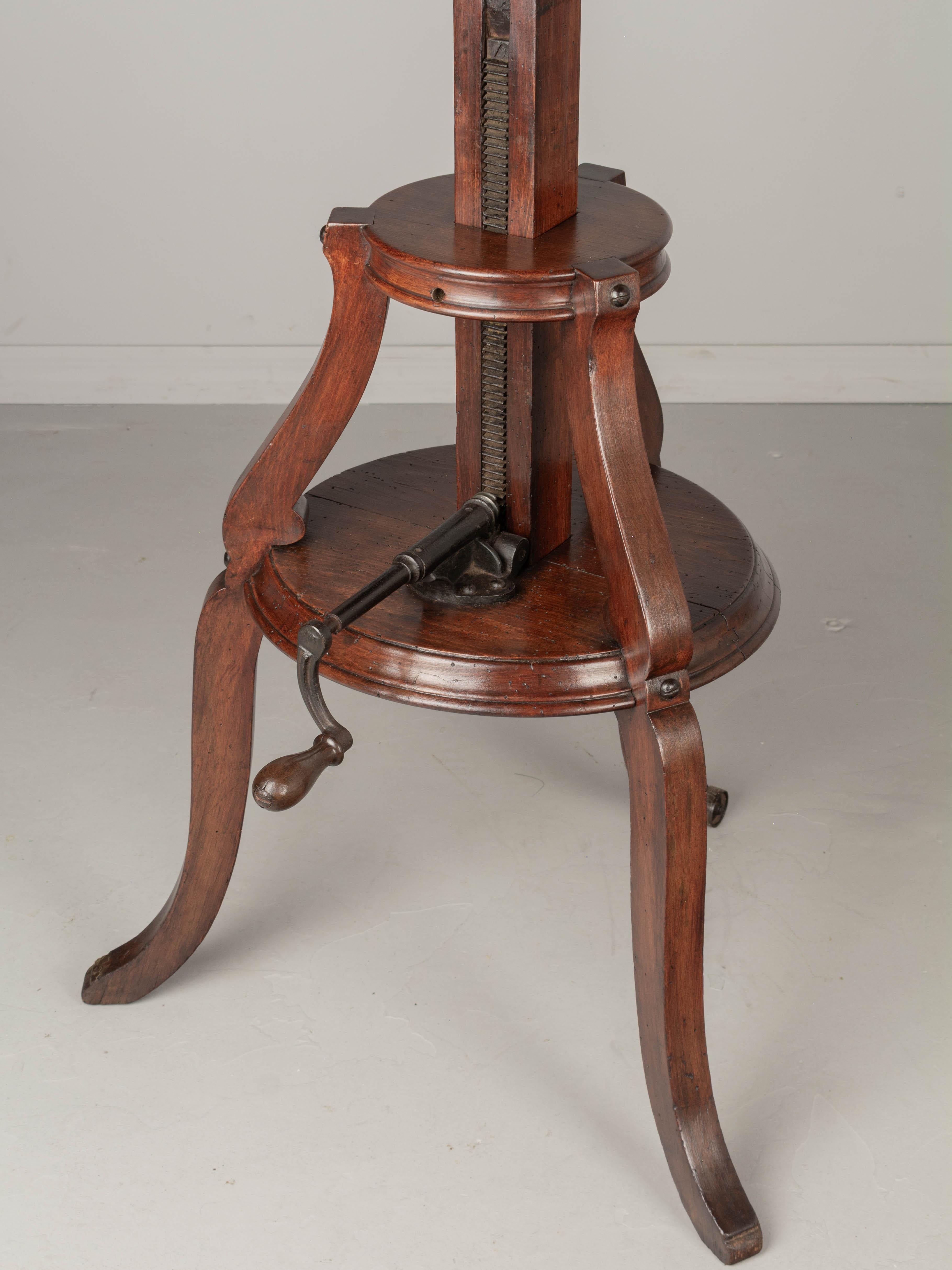 19th Century French Adjustable Sculptor's Stand For Sale 2
