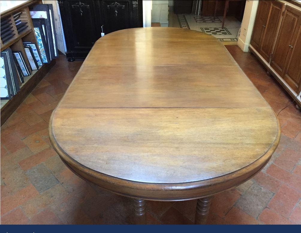 19th Century French Walnut Adjustable Table with Carved Base, 1890s im Zustand „Gut“ im Angebot in Florence, IT