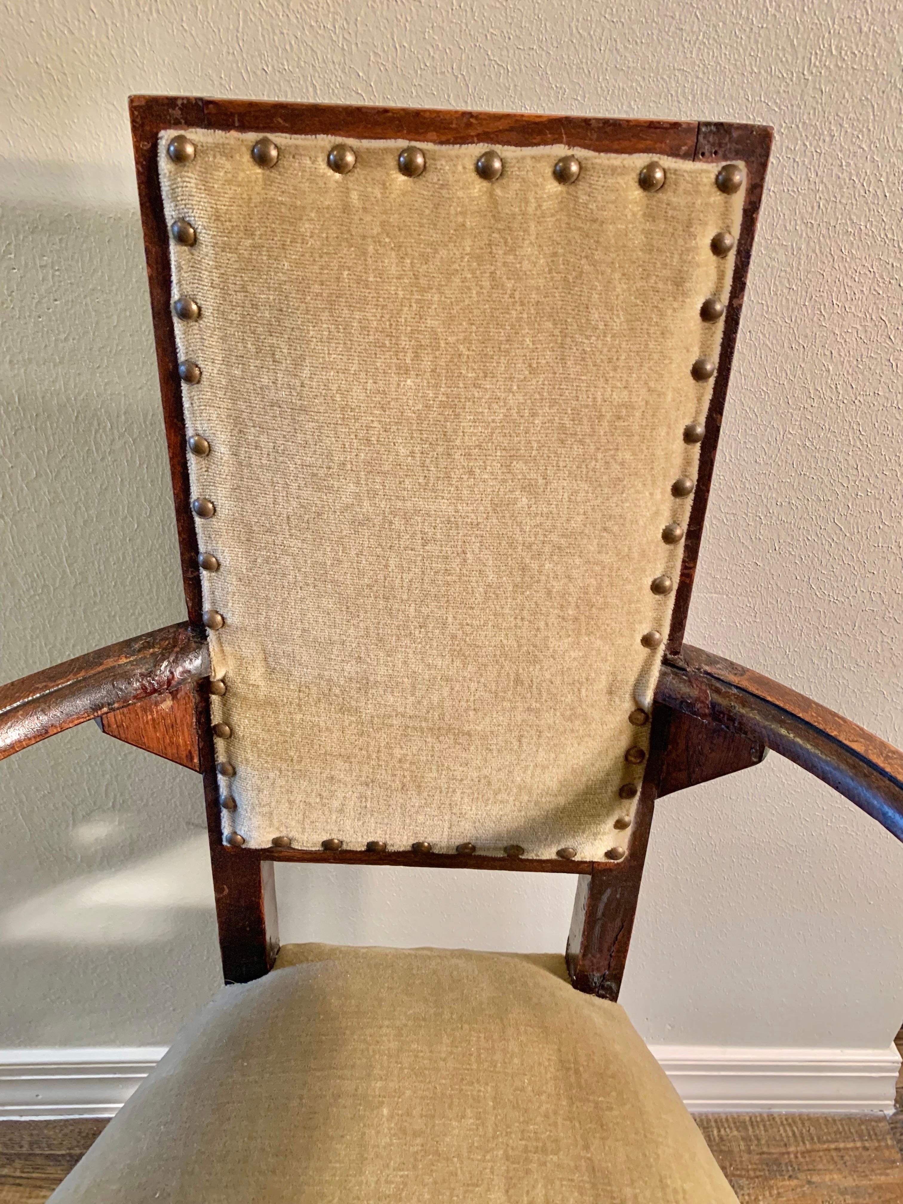 19th Century French Walnut Armchair For Sale 6
