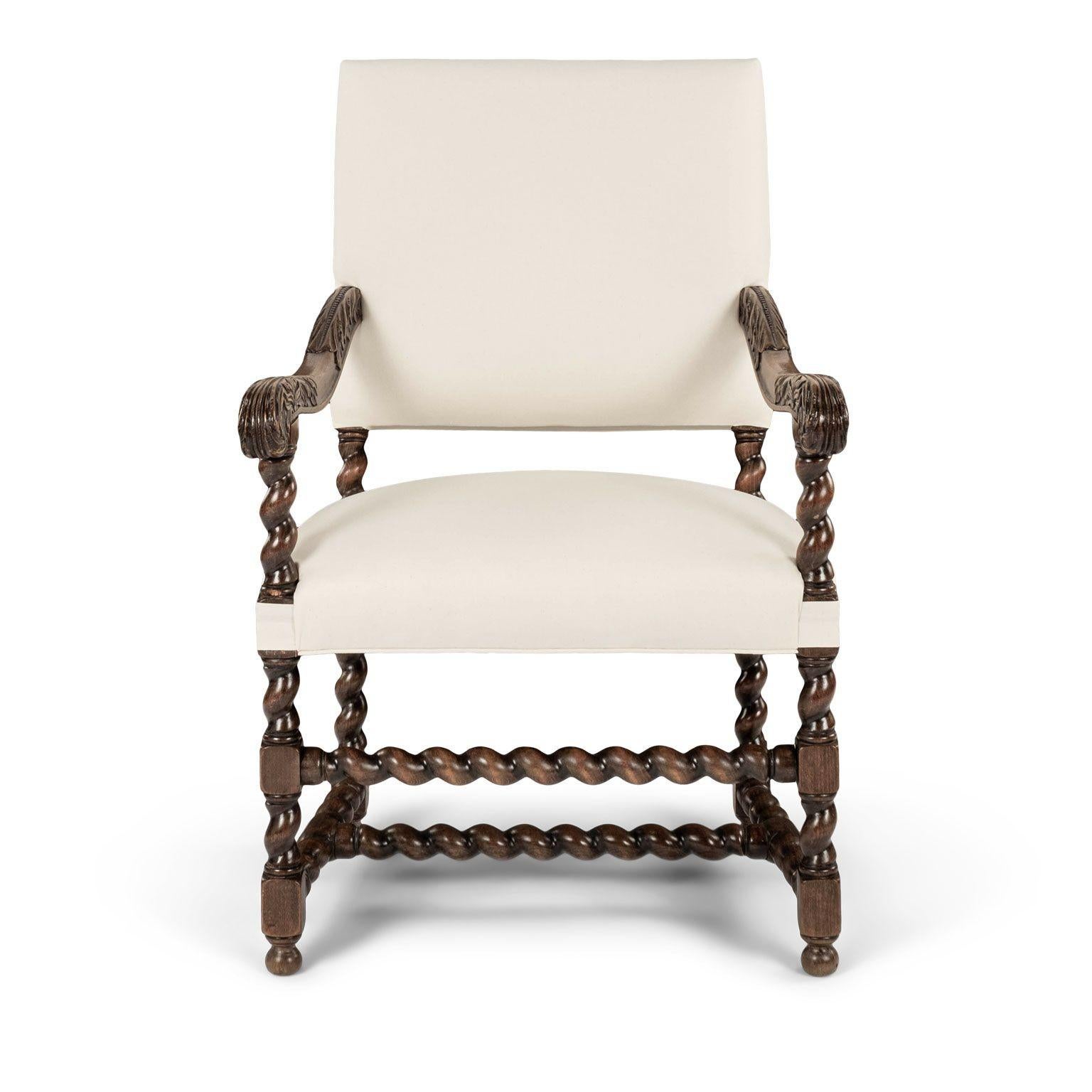 19th Century French Walnut Armchair For Sale 5