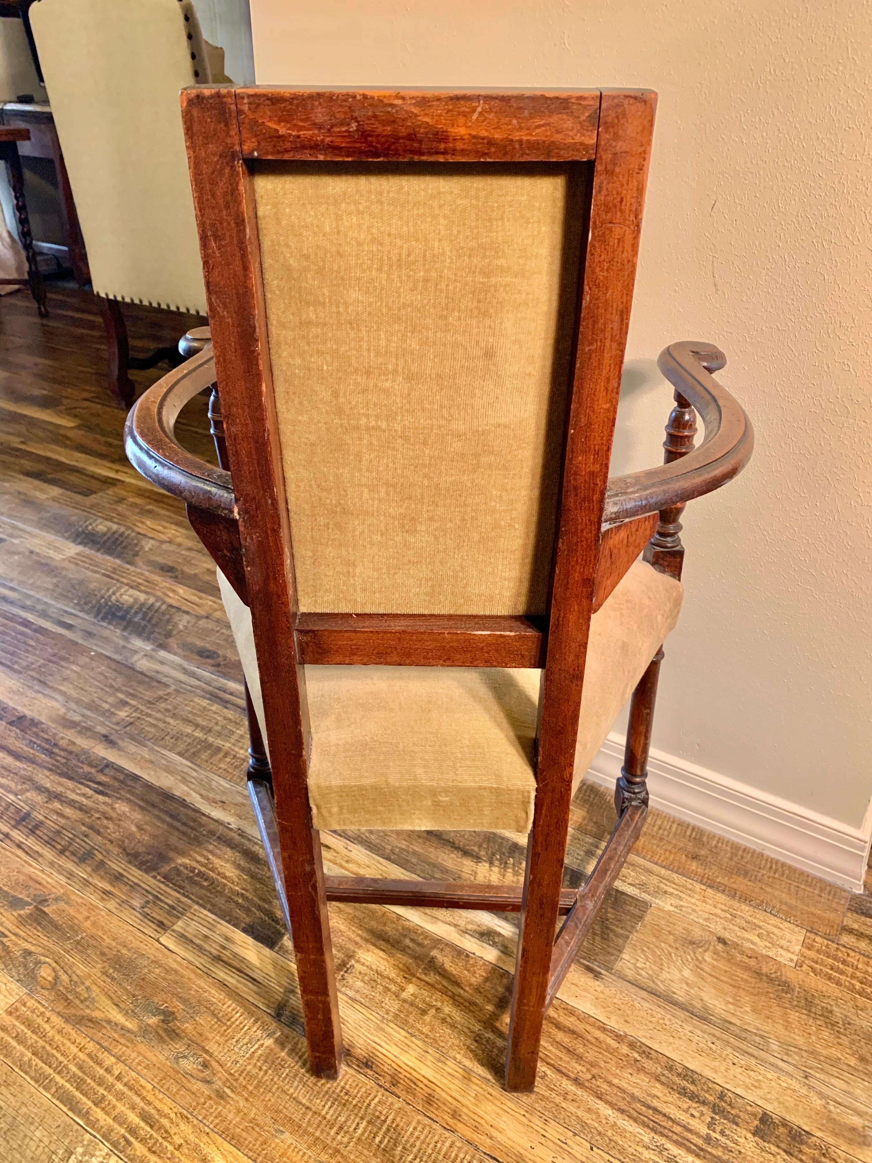 19th Century French Walnut Armchair For Sale 7