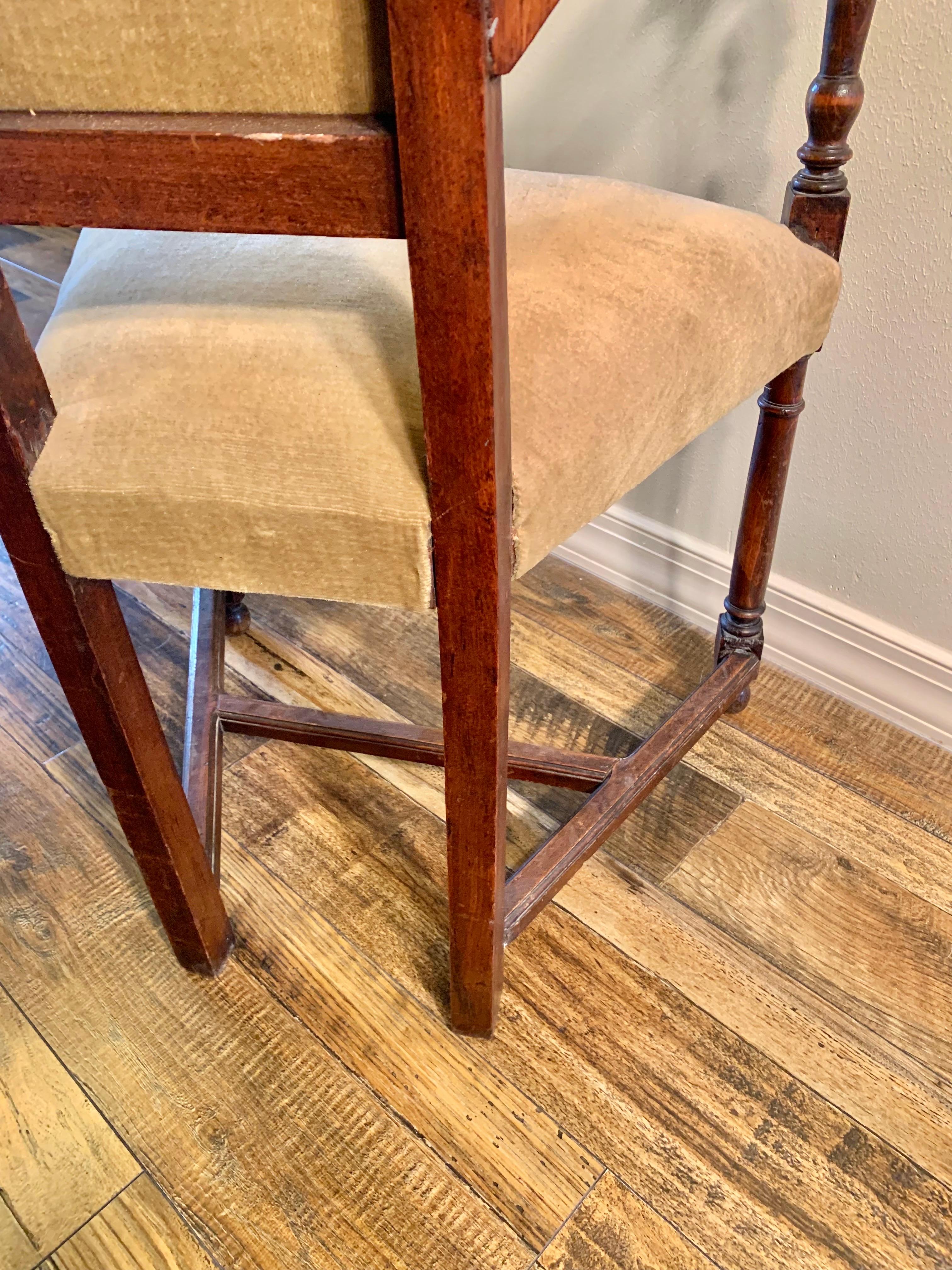 19th Century French Walnut Armchair For Sale 9