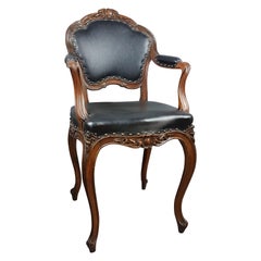 Antique 19th Century French Walnut Armchair