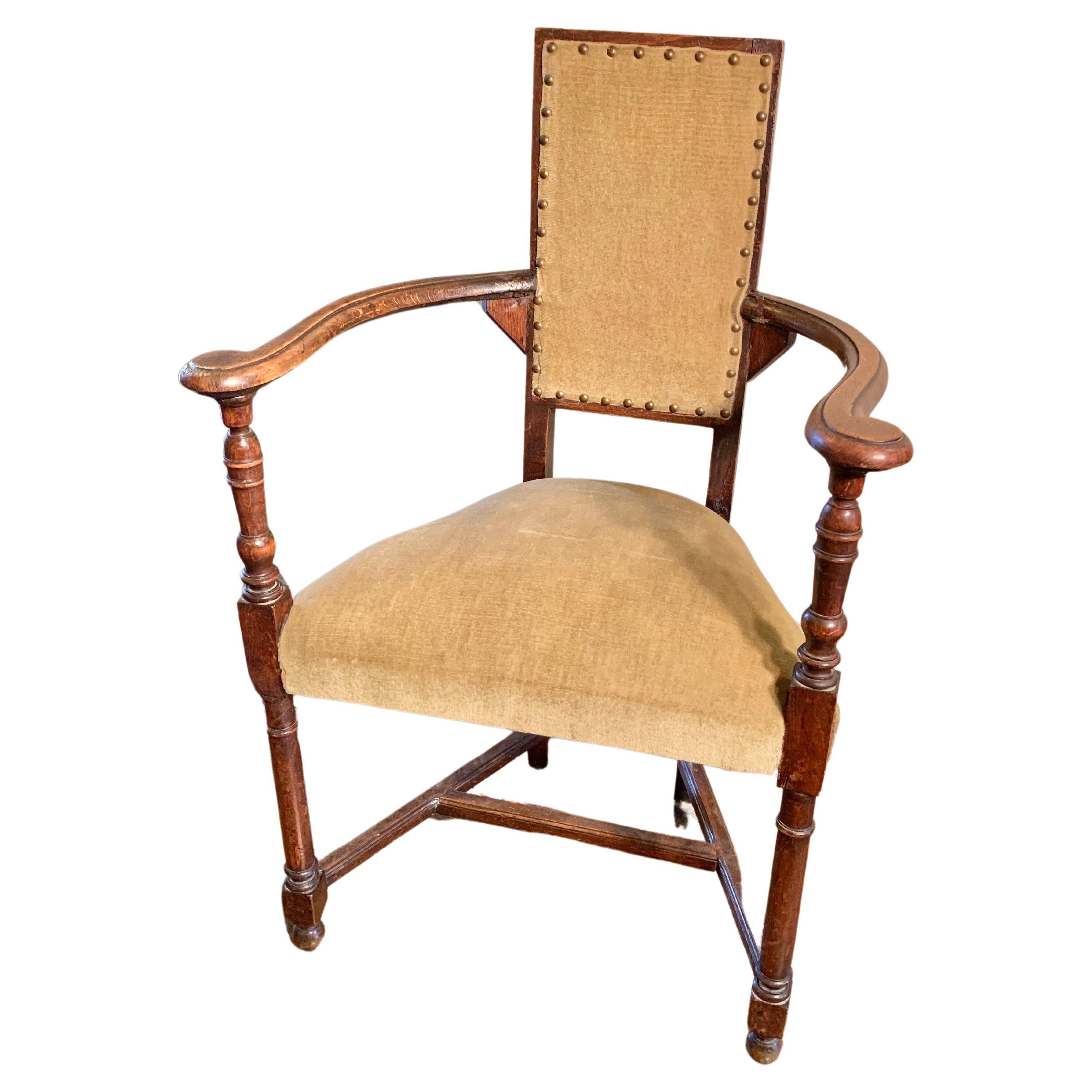 19th Century French Walnut Armchair