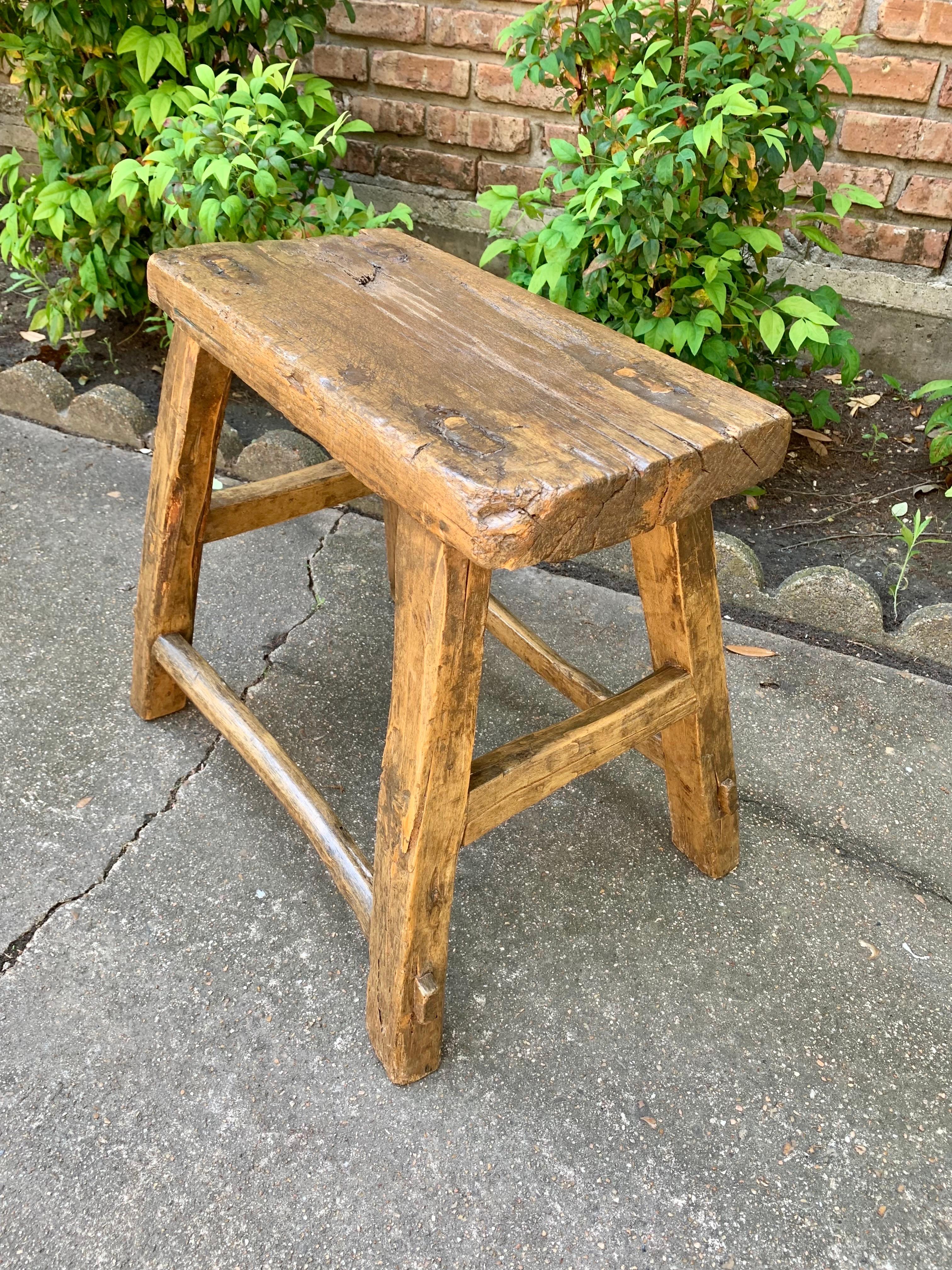 19th Century French Walnut Bench For Sale 9