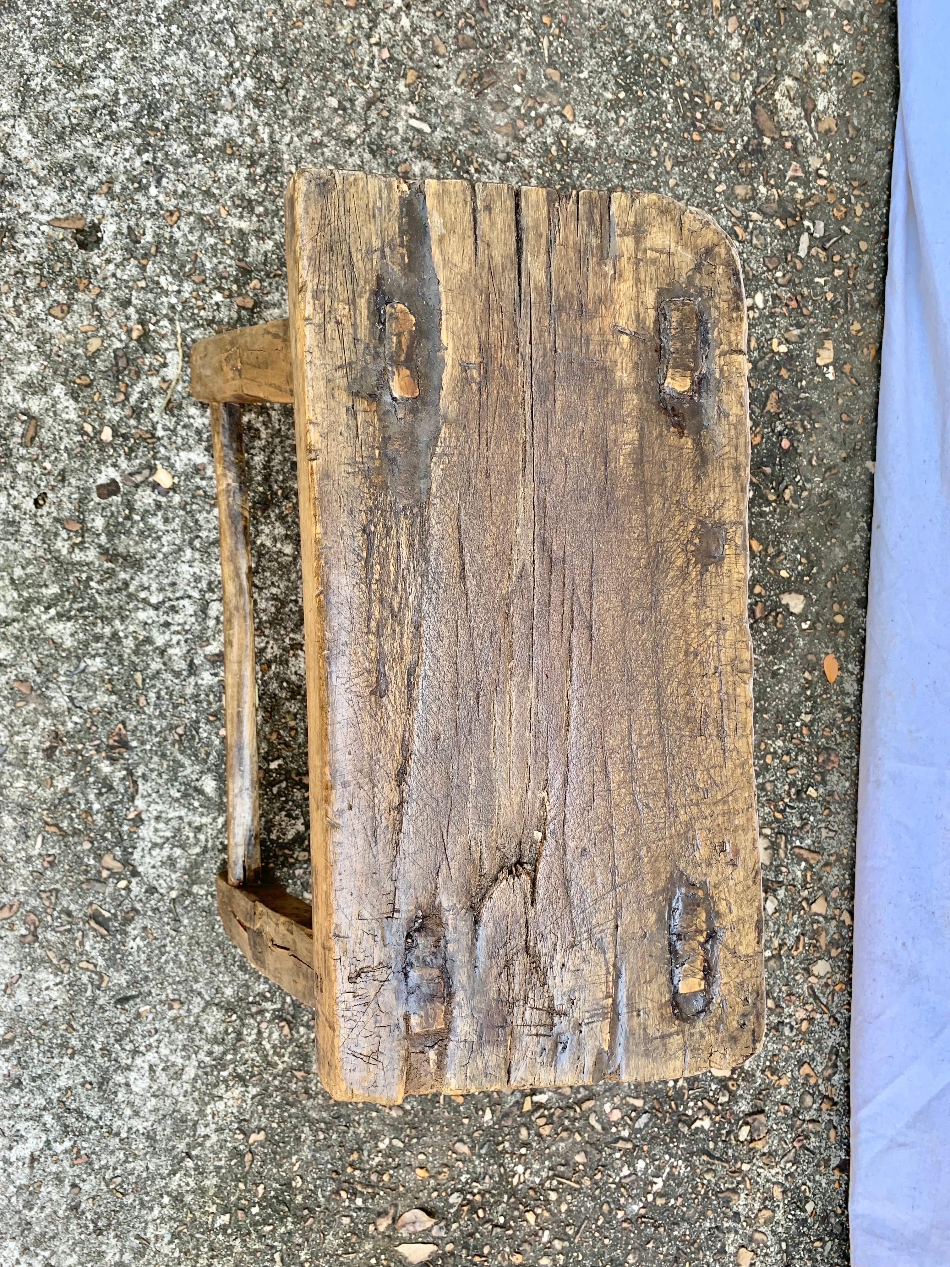19th Century French Walnut Bench In Good Condition For Sale In Burton, TX
