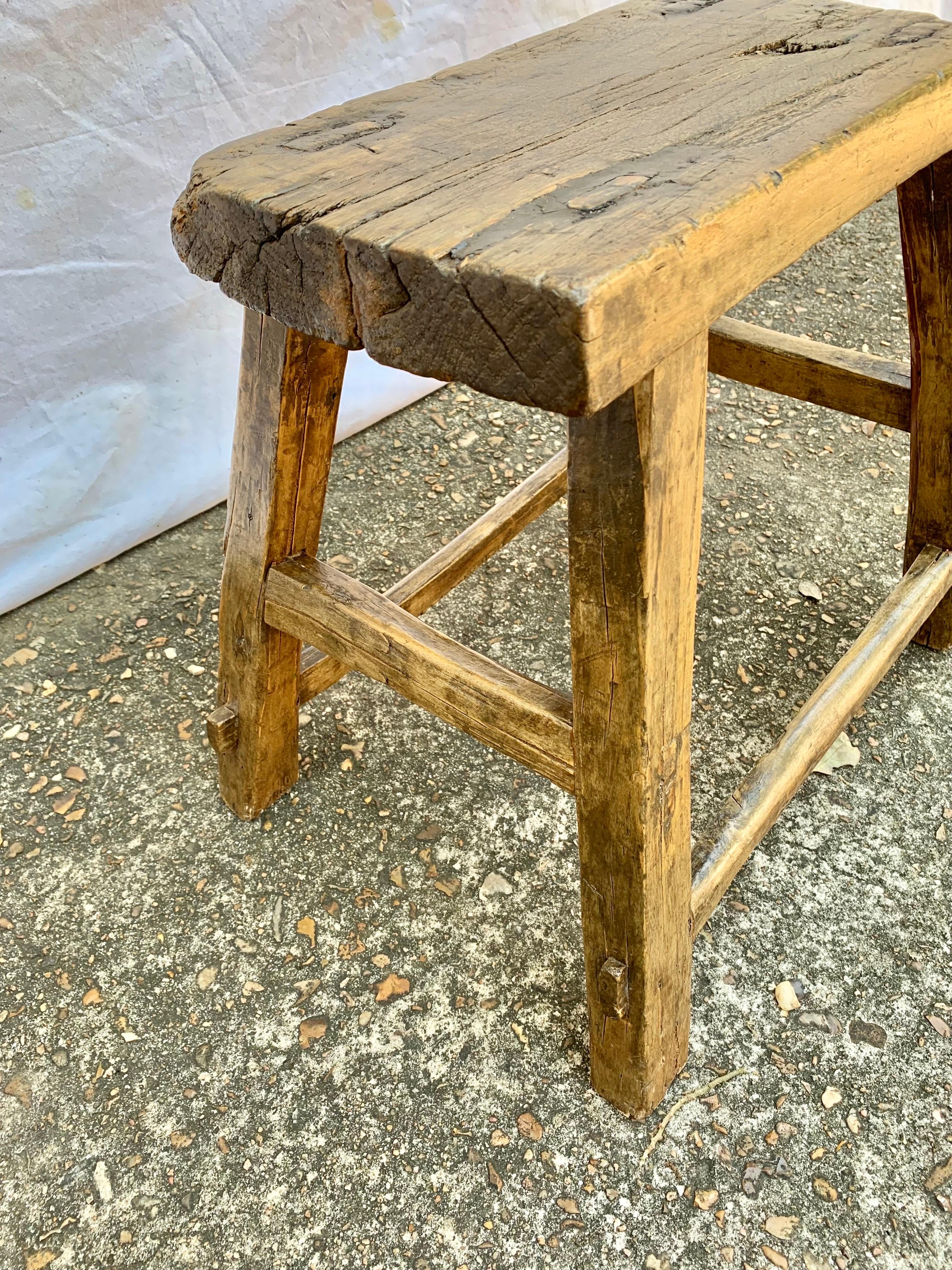 19th Century French Walnut Bench For Sale 1
