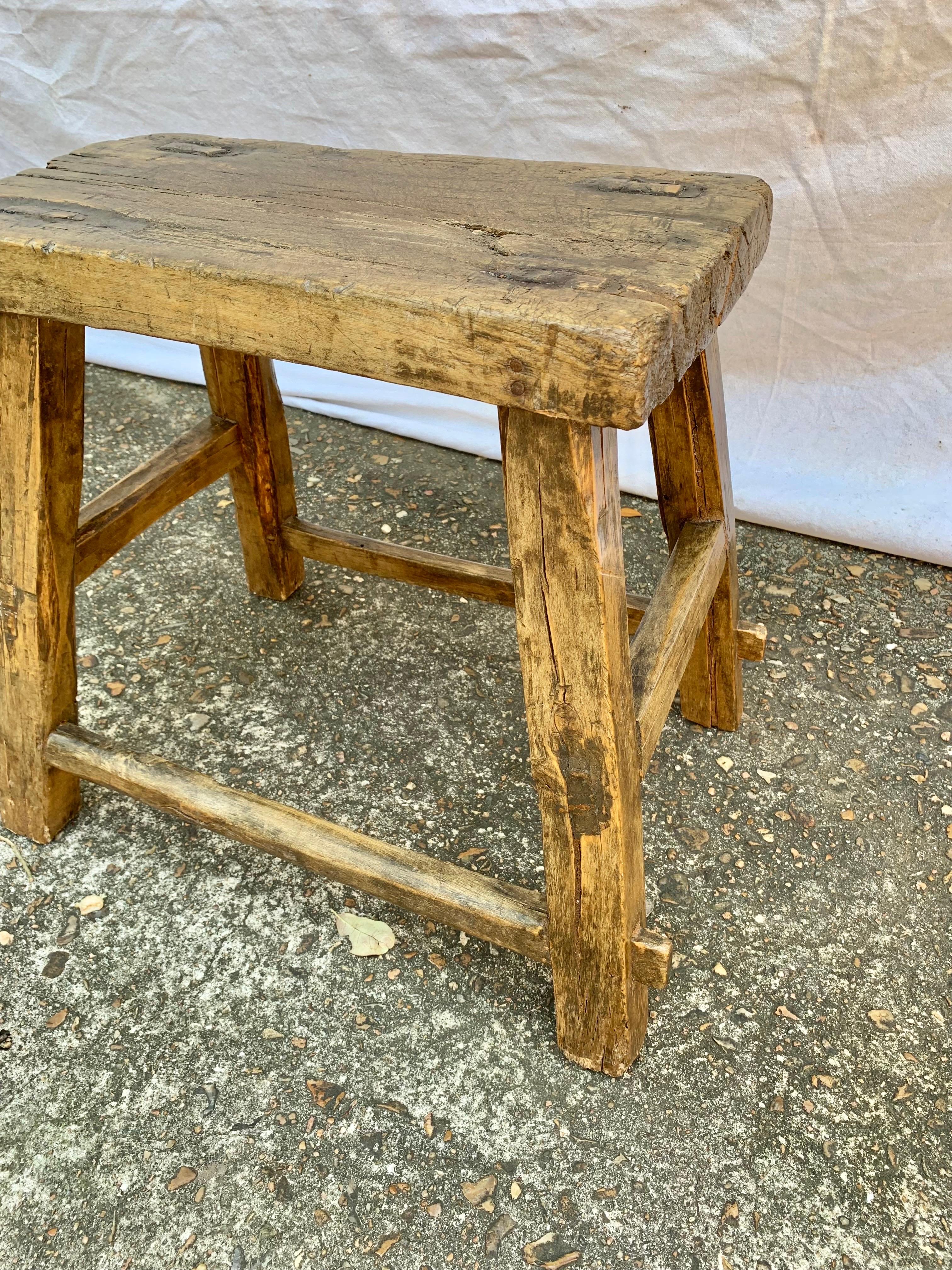 19th Century French Walnut Bench For Sale 2