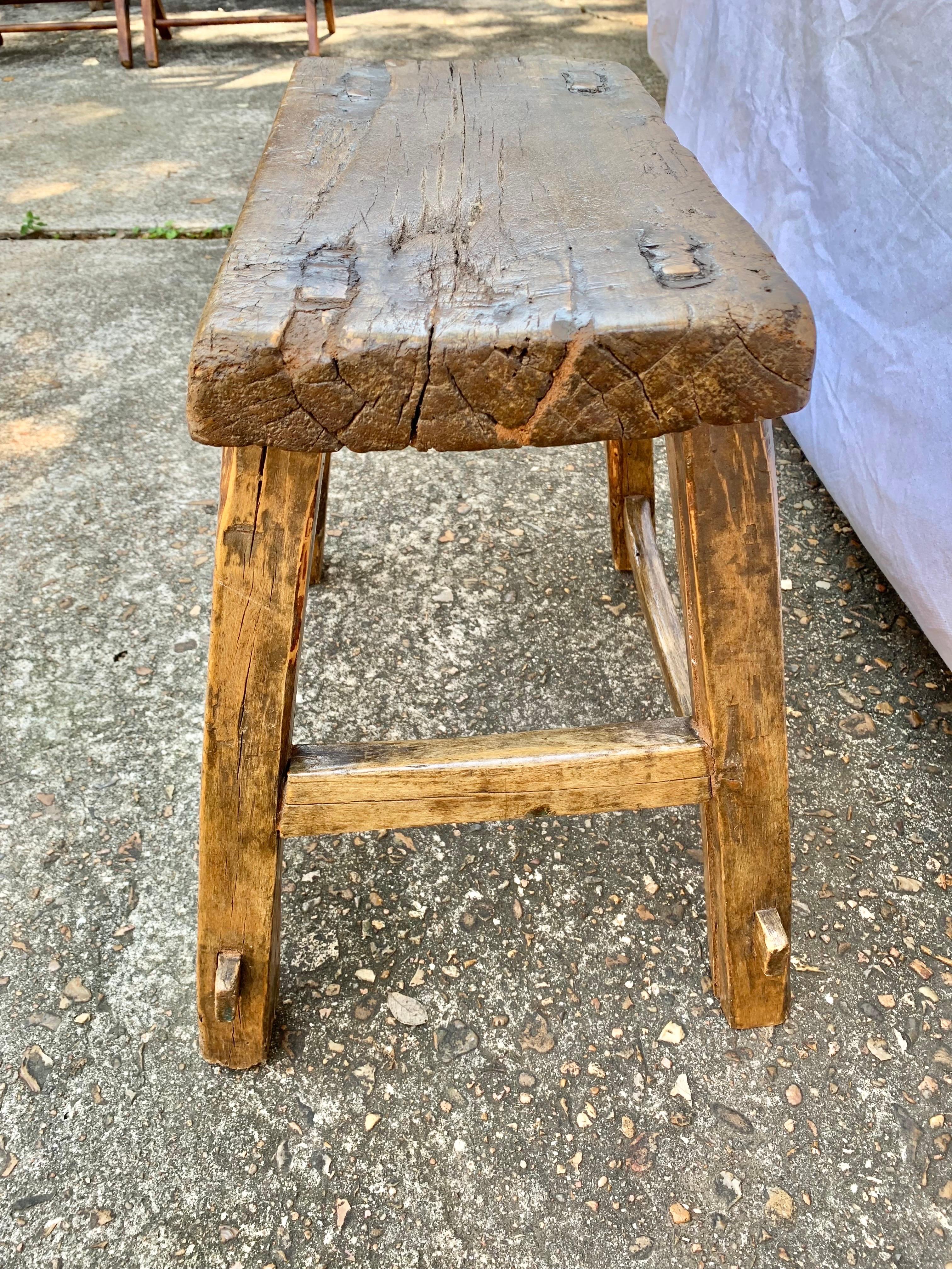 19th Century French Walnut Bench For Sale 3