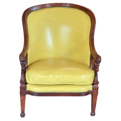 19th Century French Walnut Bergere