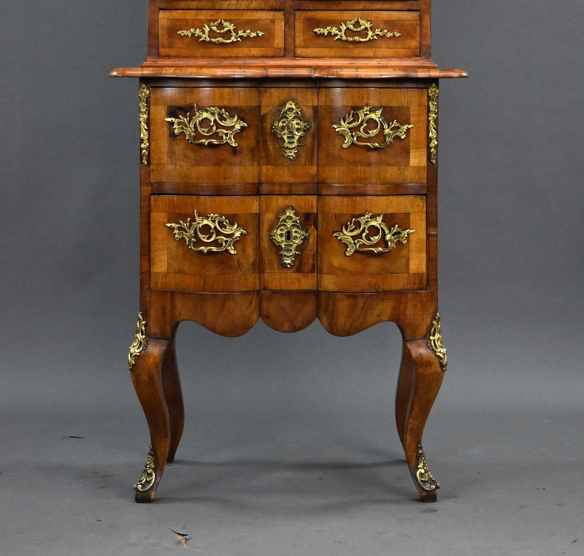 19th Century French Walnut Bonheur Du Jour For Sale 2