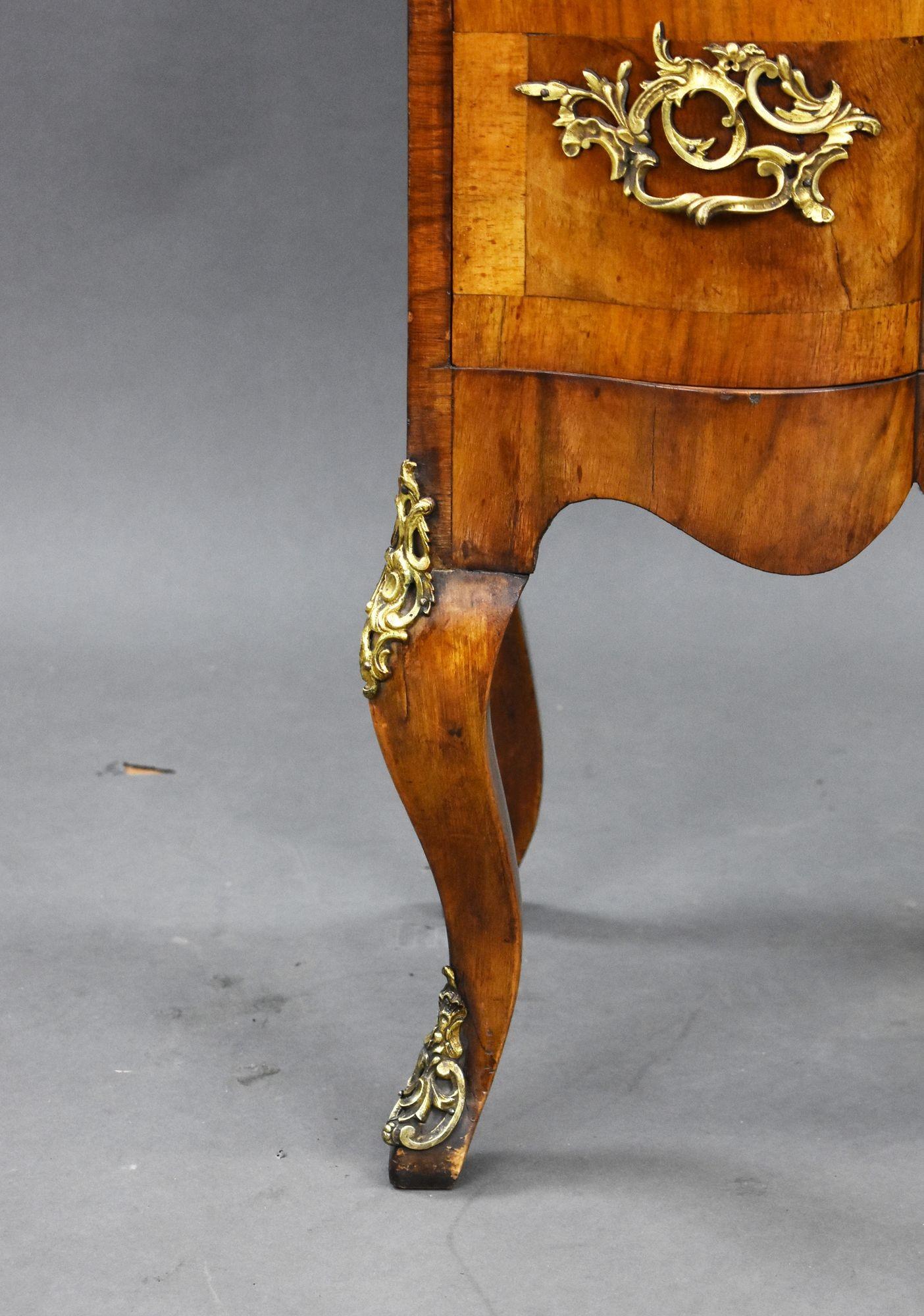 19th Century French Walnut Bonheur Du Jour For Sale 4