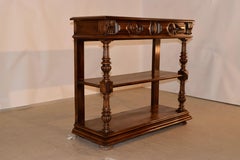 19th Century French Walnut Buffet