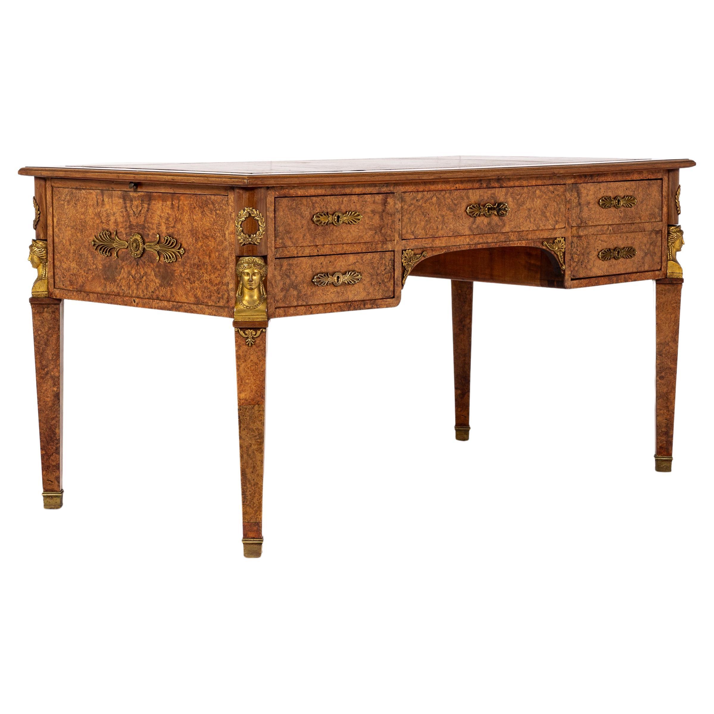 19th Century French Walnut Bureau Plat