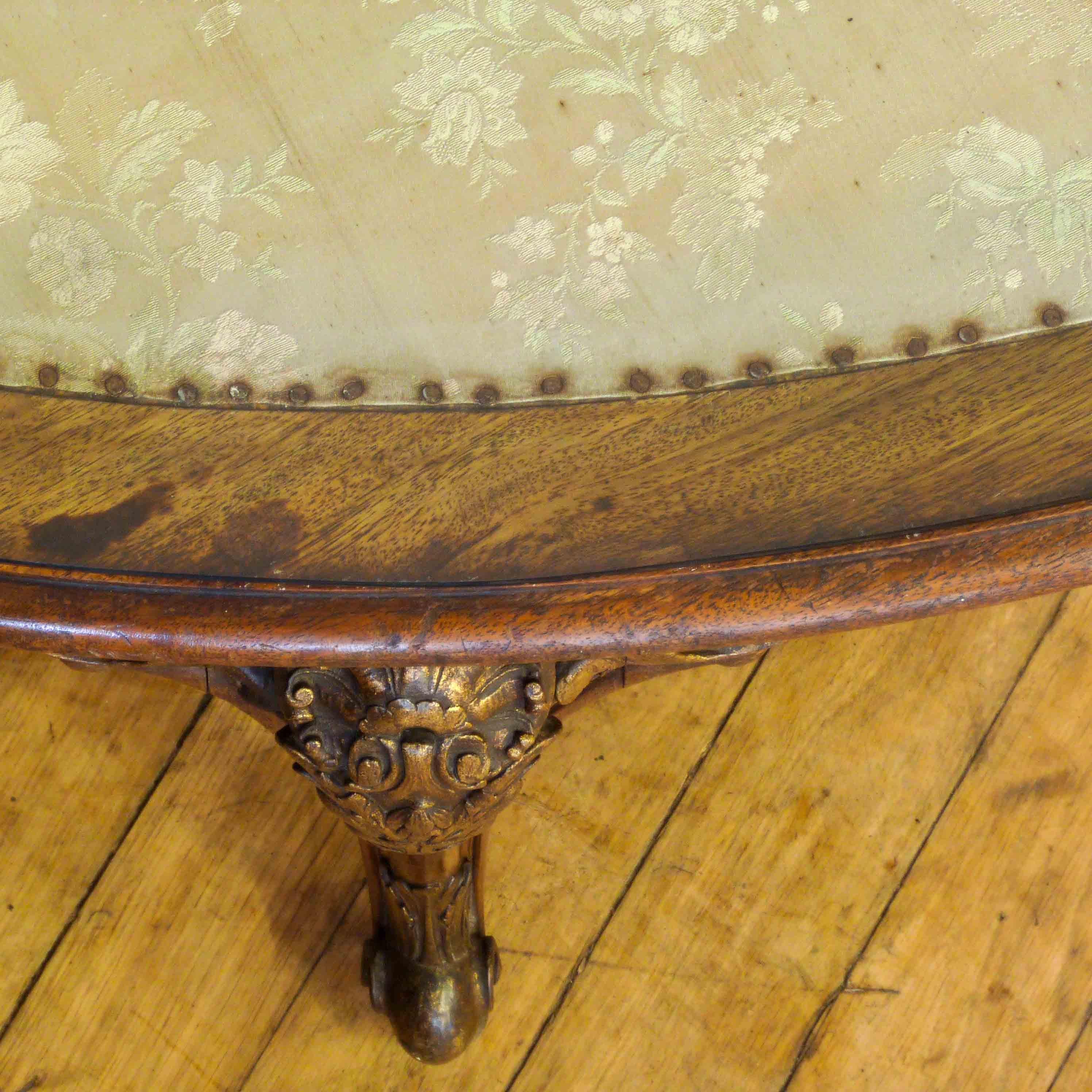 Polished 19th Century French Walnut Centre Table For Sale