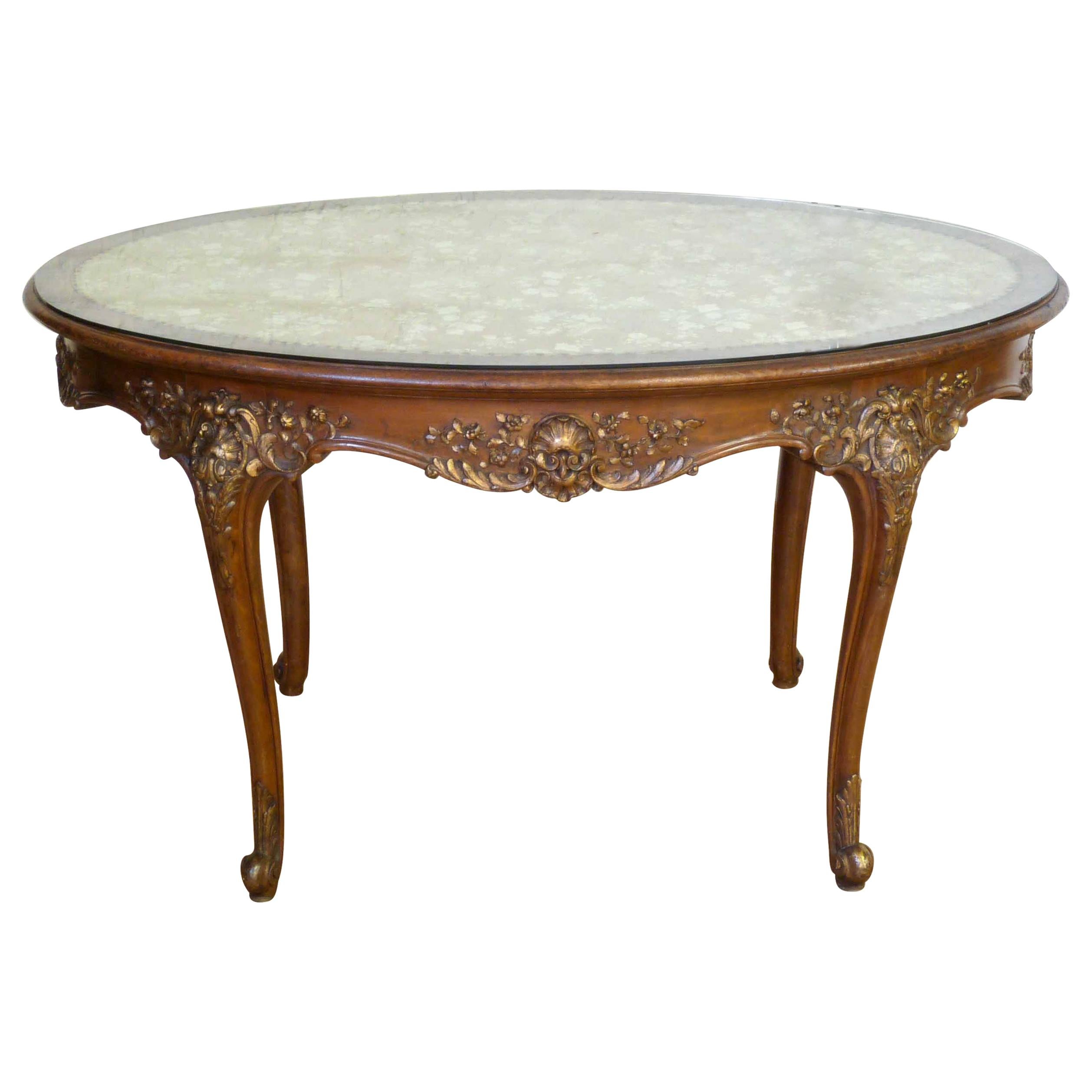 19th Century French Walnut Centre Table For Sale