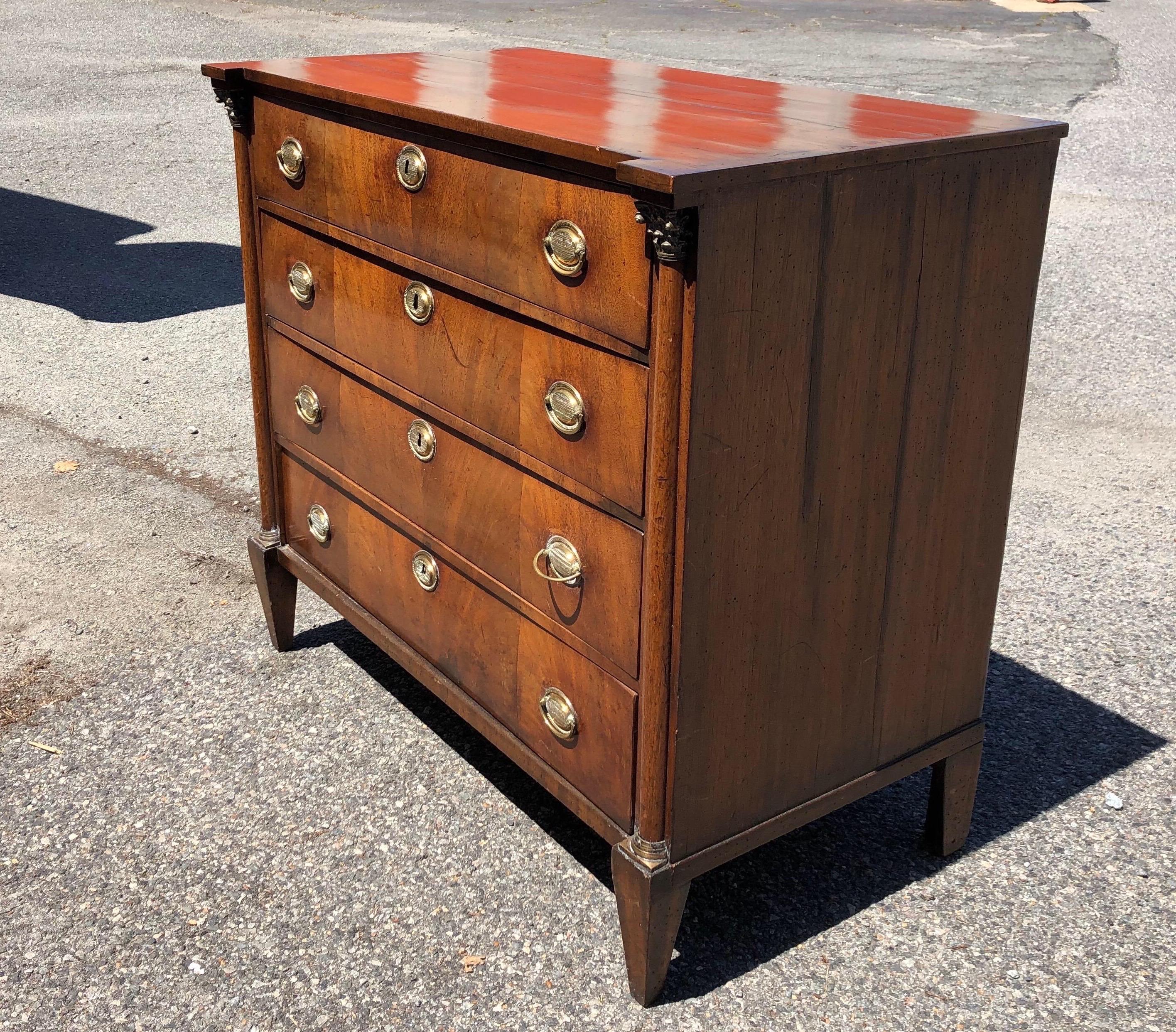 19th Century French Walnut Chest In Good Condition In Charleston, SC