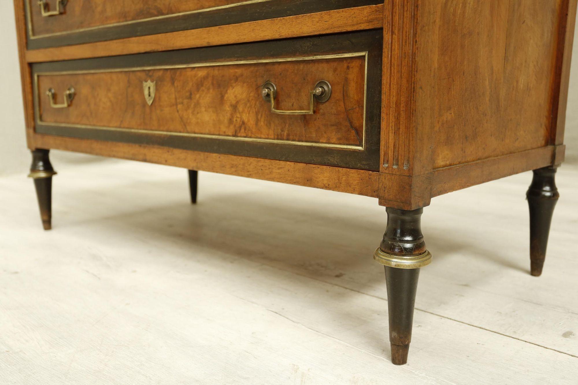 19th Century, French Walnut Chest of Drawers 5