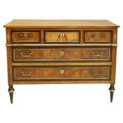 19th Century, French Walnut Chest of Drawers