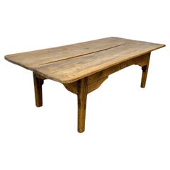Antique 19th Century French Walnut Coffee Table
