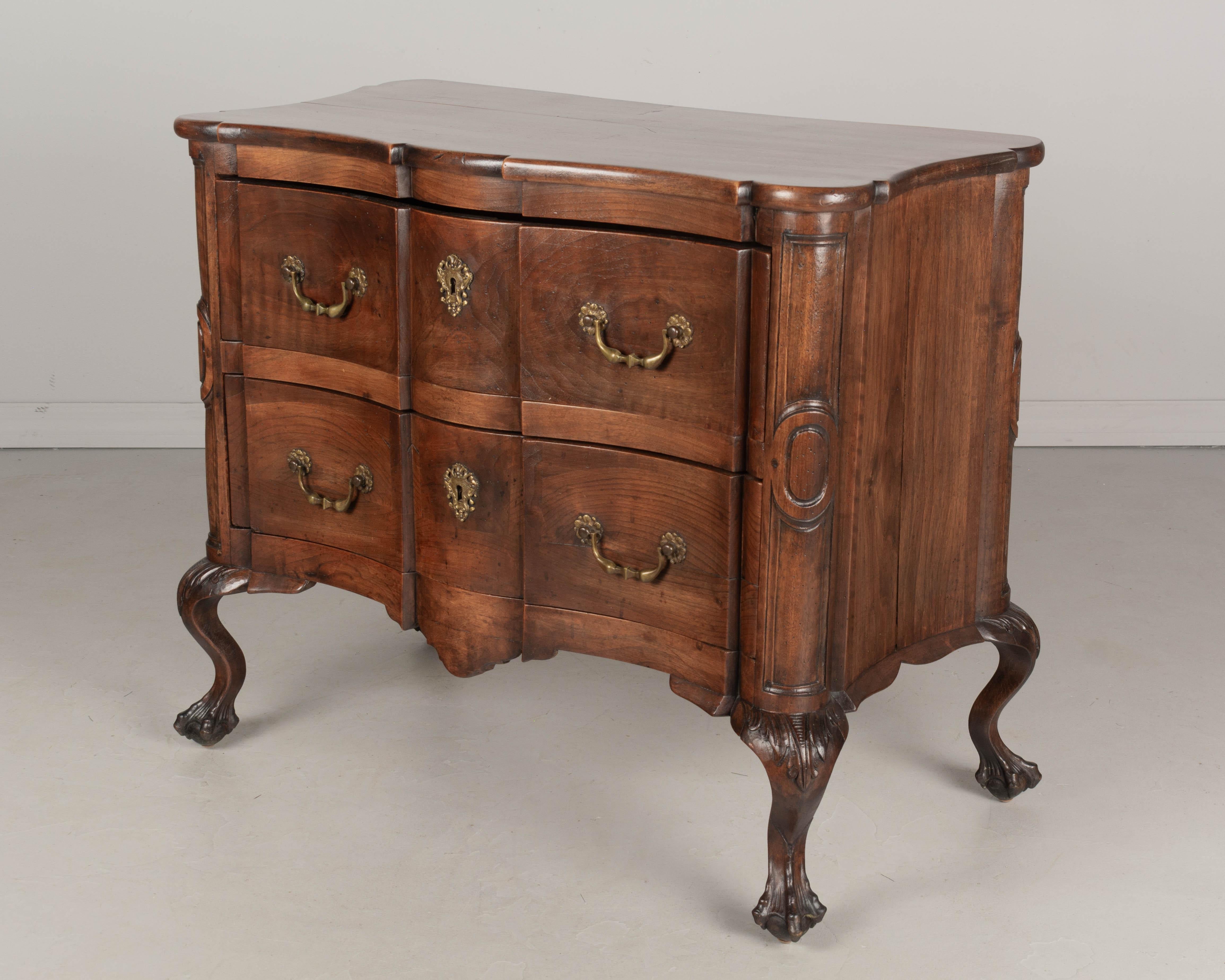 Louis XV 19th Century French Walnut Commode For Sale