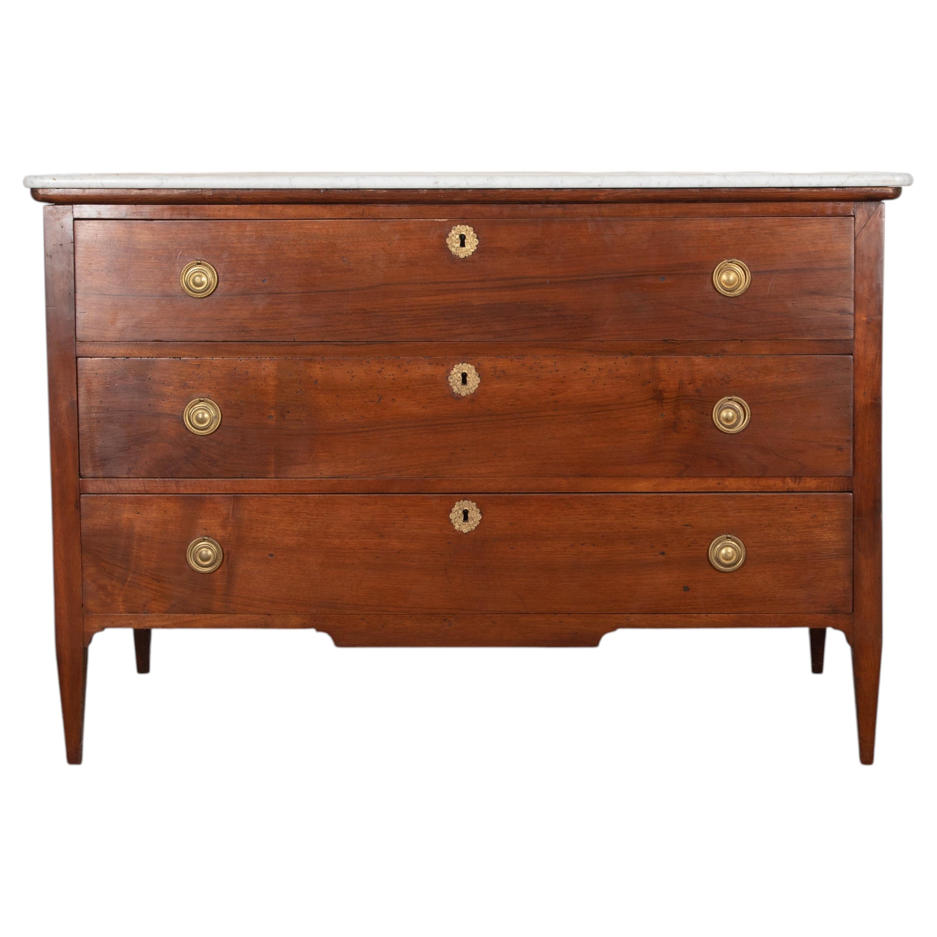 19th Century French Walnut Commode