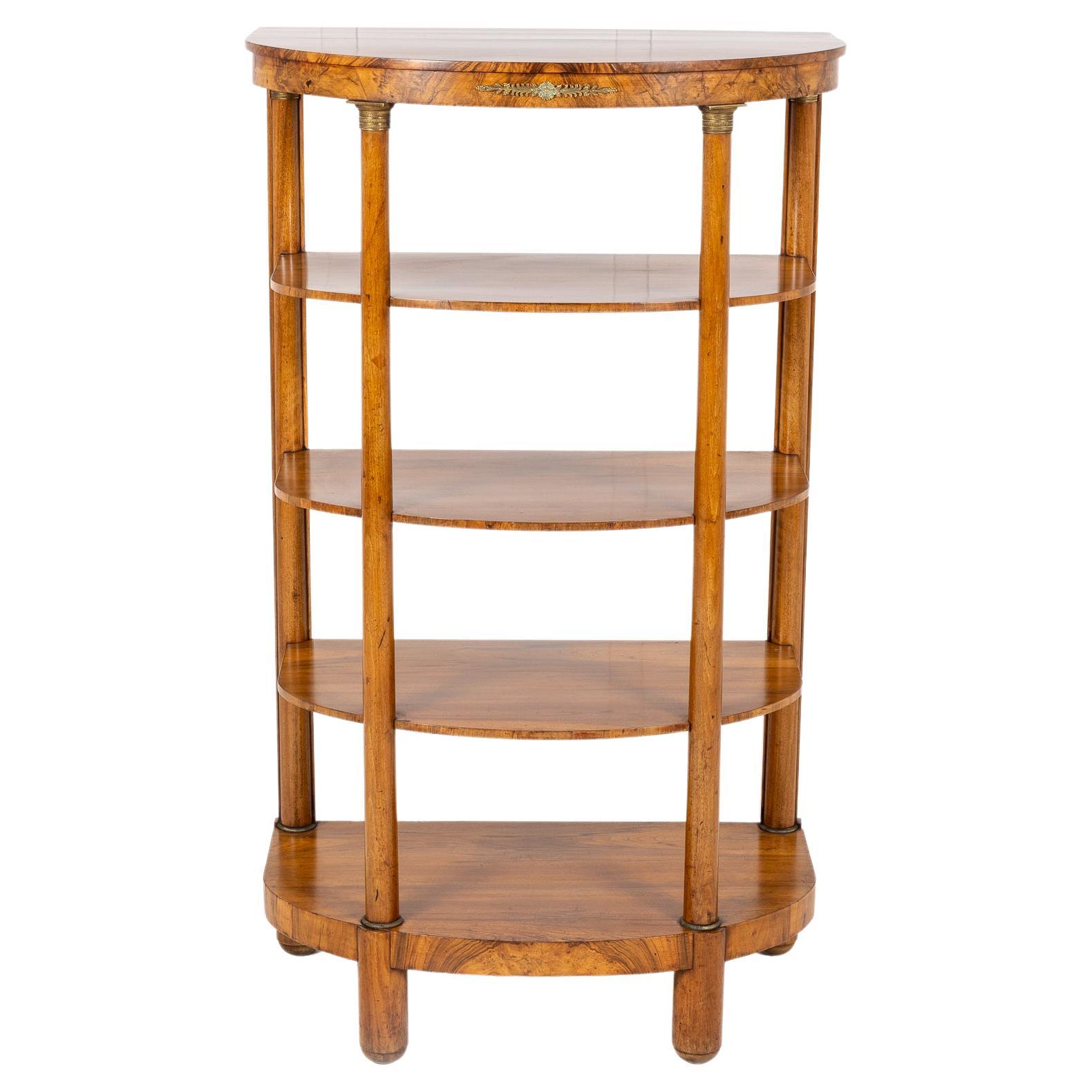 19th Century French Walnut Display Stand / Étagère