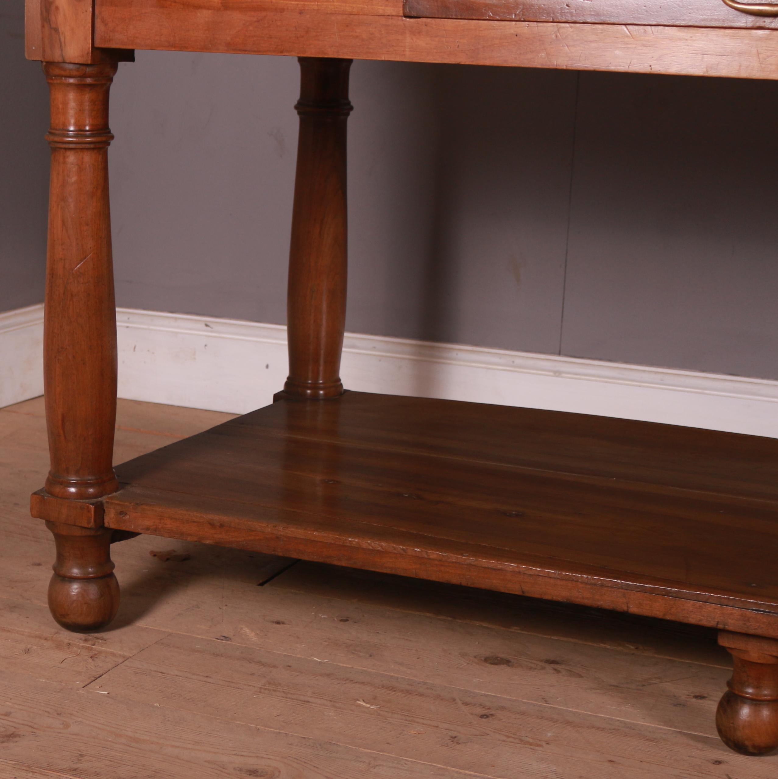 19th Century French Walnut Drapers / Center Table In Good Condition In Leamington Spa, Warwickshire