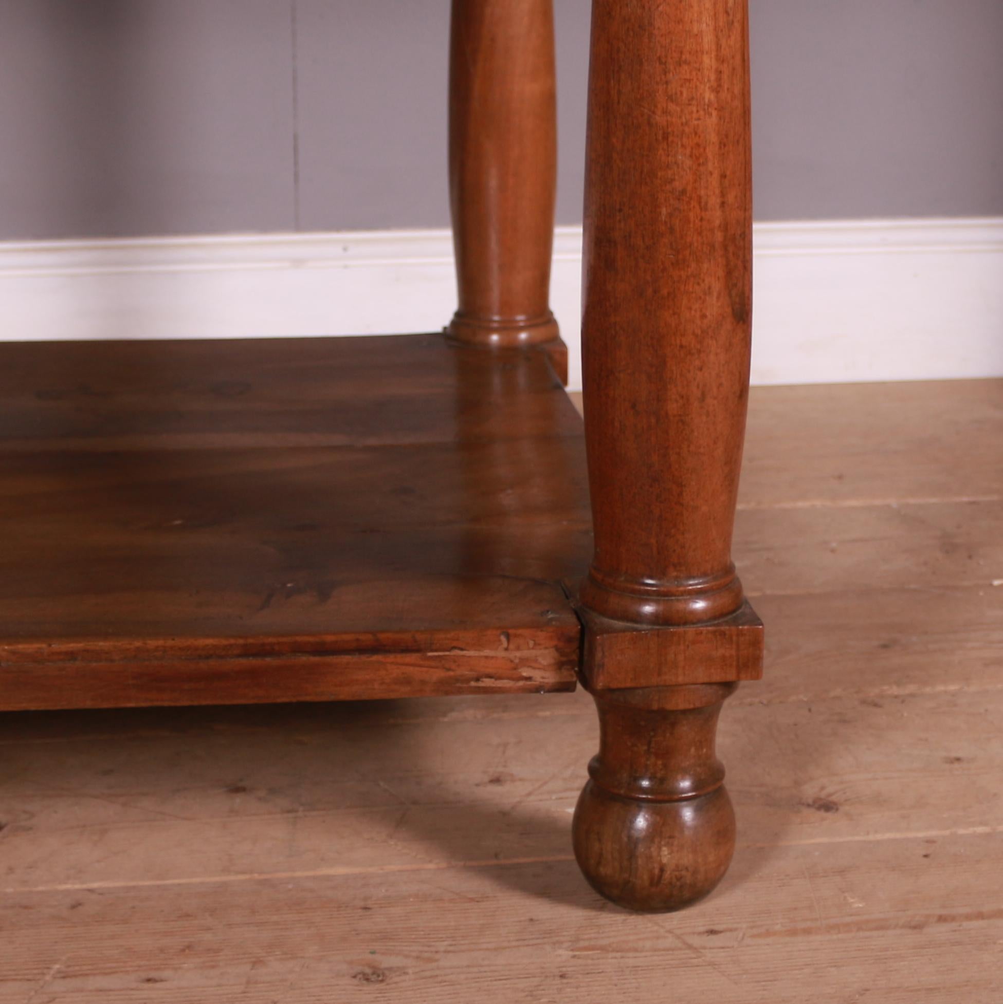 19th Century French Walnut Drapers / Center Table 1