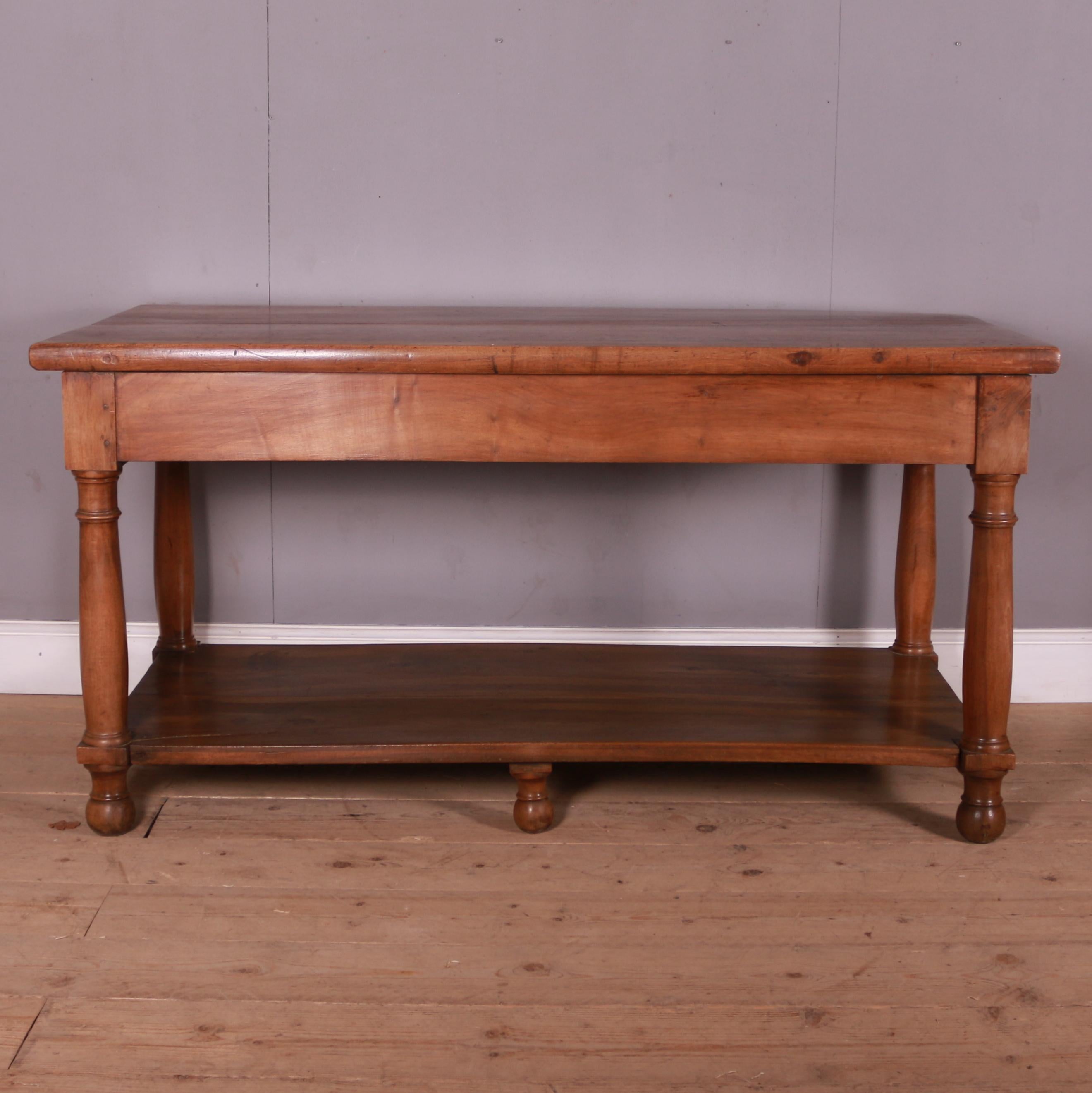 19th Century French Walnut Drapers / Center Table 4