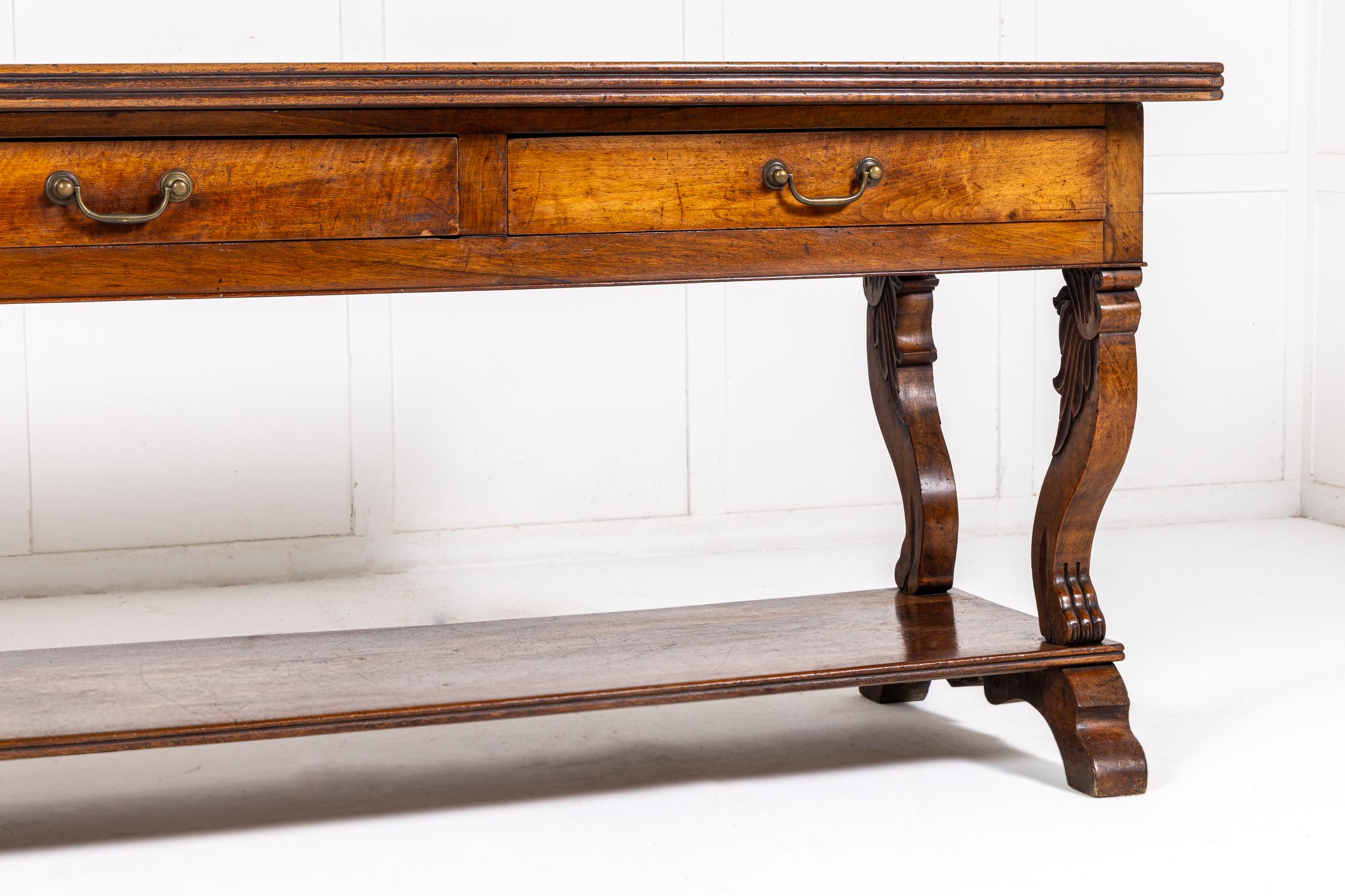 Table de drapier en noyer français du 19e siècle Excellent état - En vente à Gloucestershire, GB