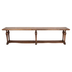 19th Century French Walnut Drapers Table