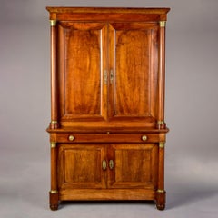 19th Century French Walnut Empire Buffet du Corps