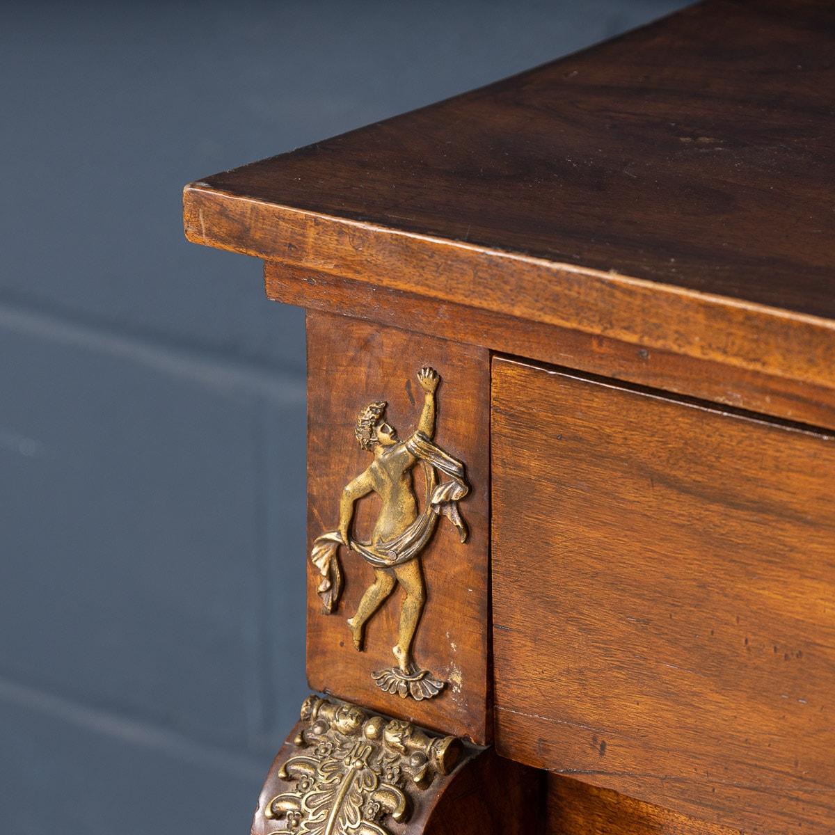 19th Century French Walnut Empire Style Chest of Drawers, circa 1820 10