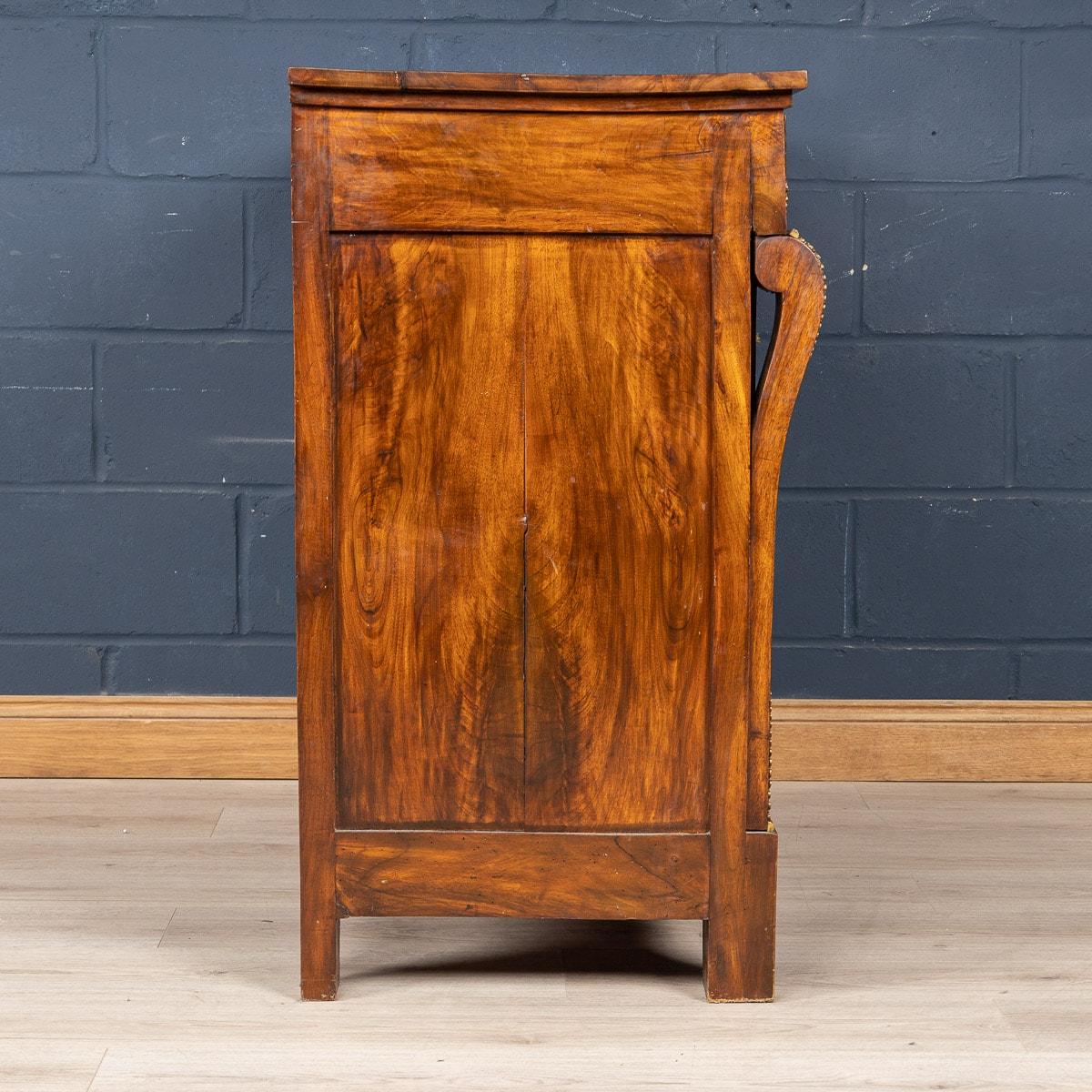 19th Century French Walnut Empire Style Chest of Drawers, circa 1820 1