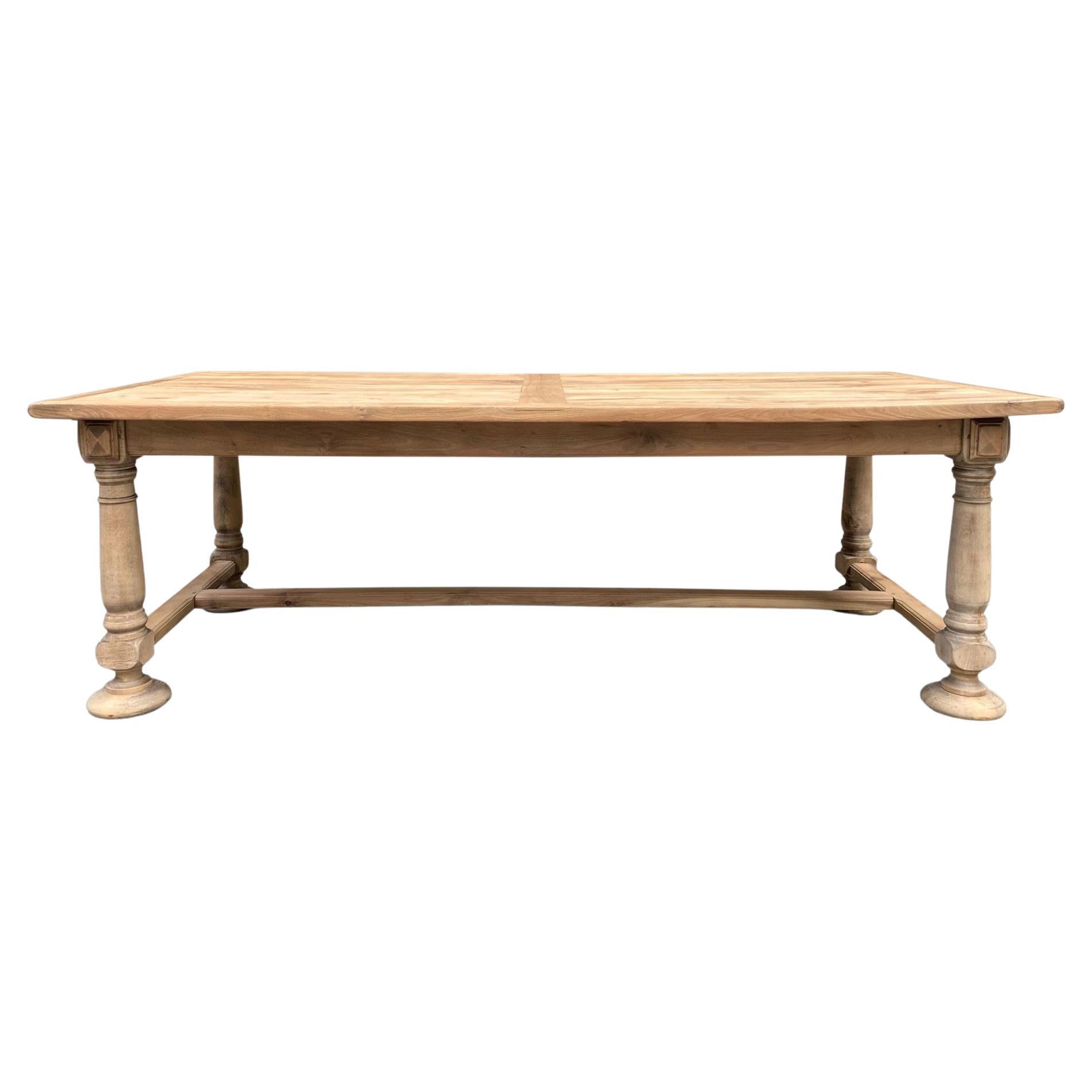 French Provincial Cherrywood Farmhouse Extending Dining Table c1850 at