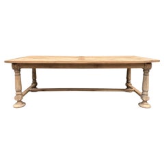 19th Century French Walnut Extendable Farmhouse Dining Table