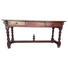 19th Century French Walnut Farm Table