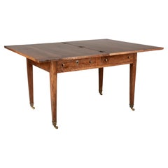 19th Century French Walnut Flip-Top Dining Table